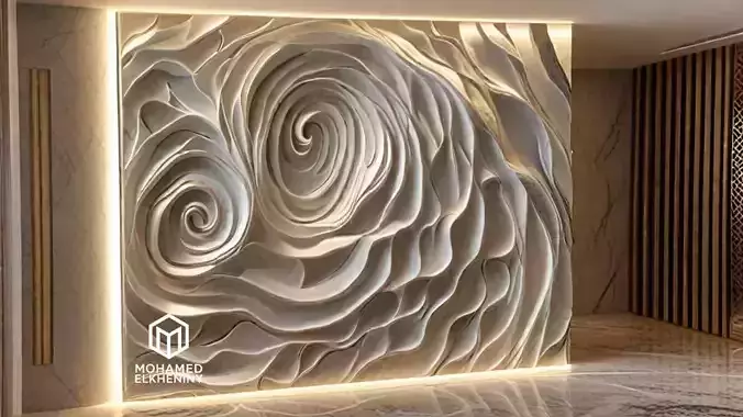 decor set wall panel wall relief mural CNC 44