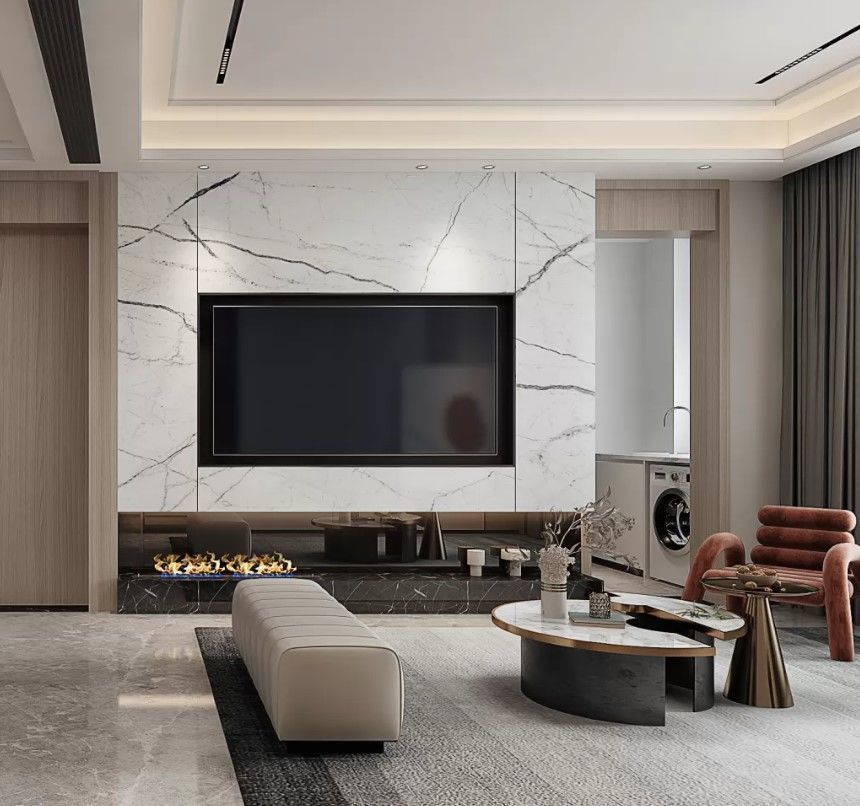 3DSMAX - Modern Dining Room Scene - Vray Render 3D model_2