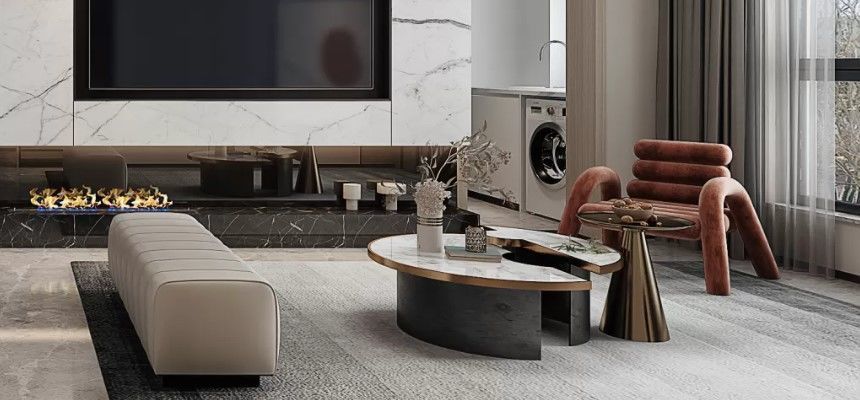 3DSMAX - Modern Dining Room Scene - Vray Render 3D model_4