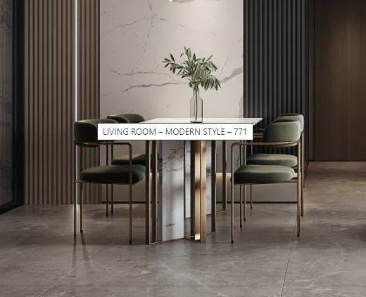 3DSMAX - Modern Dining Room Scene - Vray Render 3D model_2