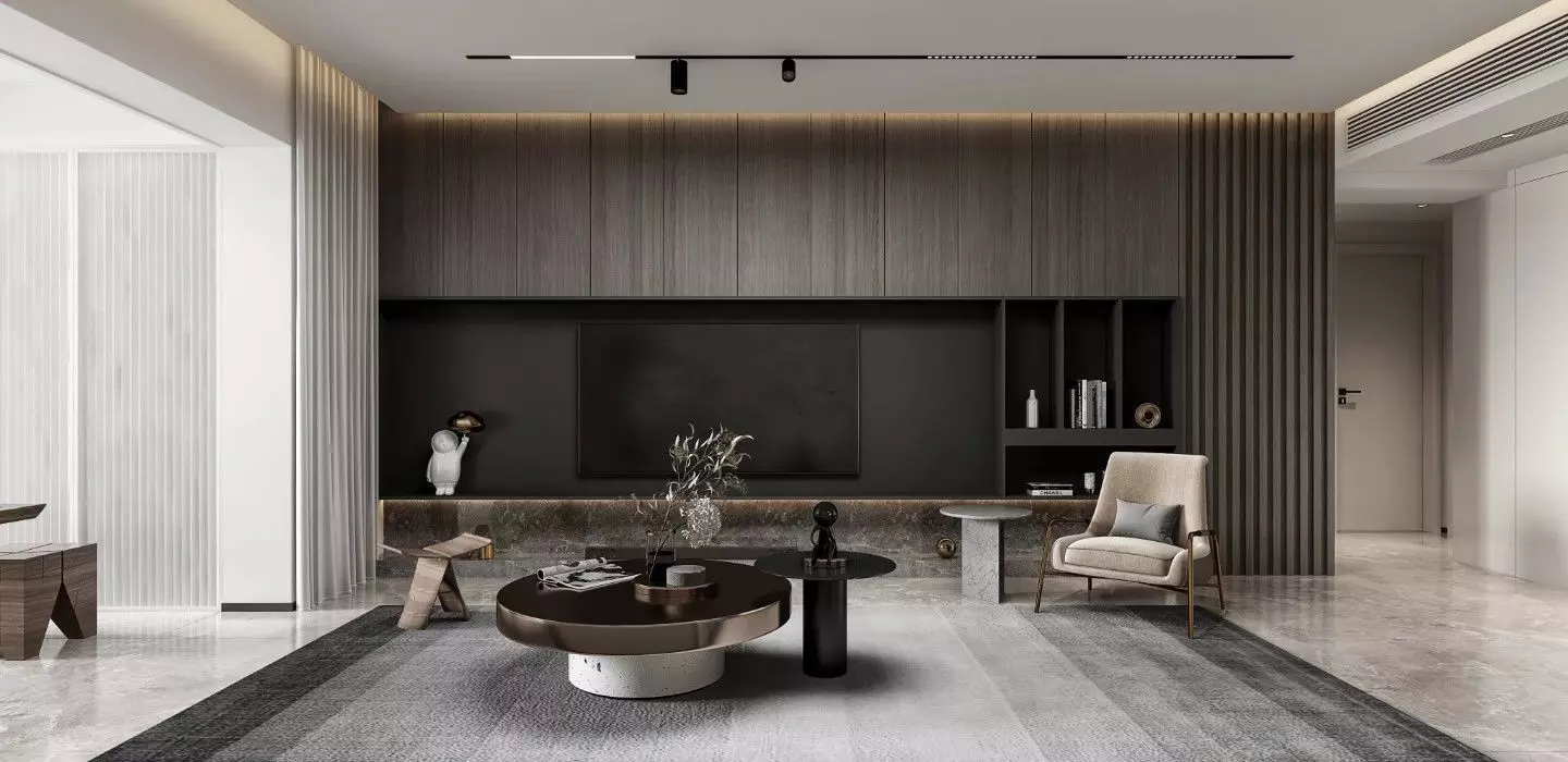 3DSMAX - Modern Dining Room Scene - Vray Render 3D model_0