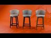 Anita Wooden Bar Chair 3d Model 3D model_1