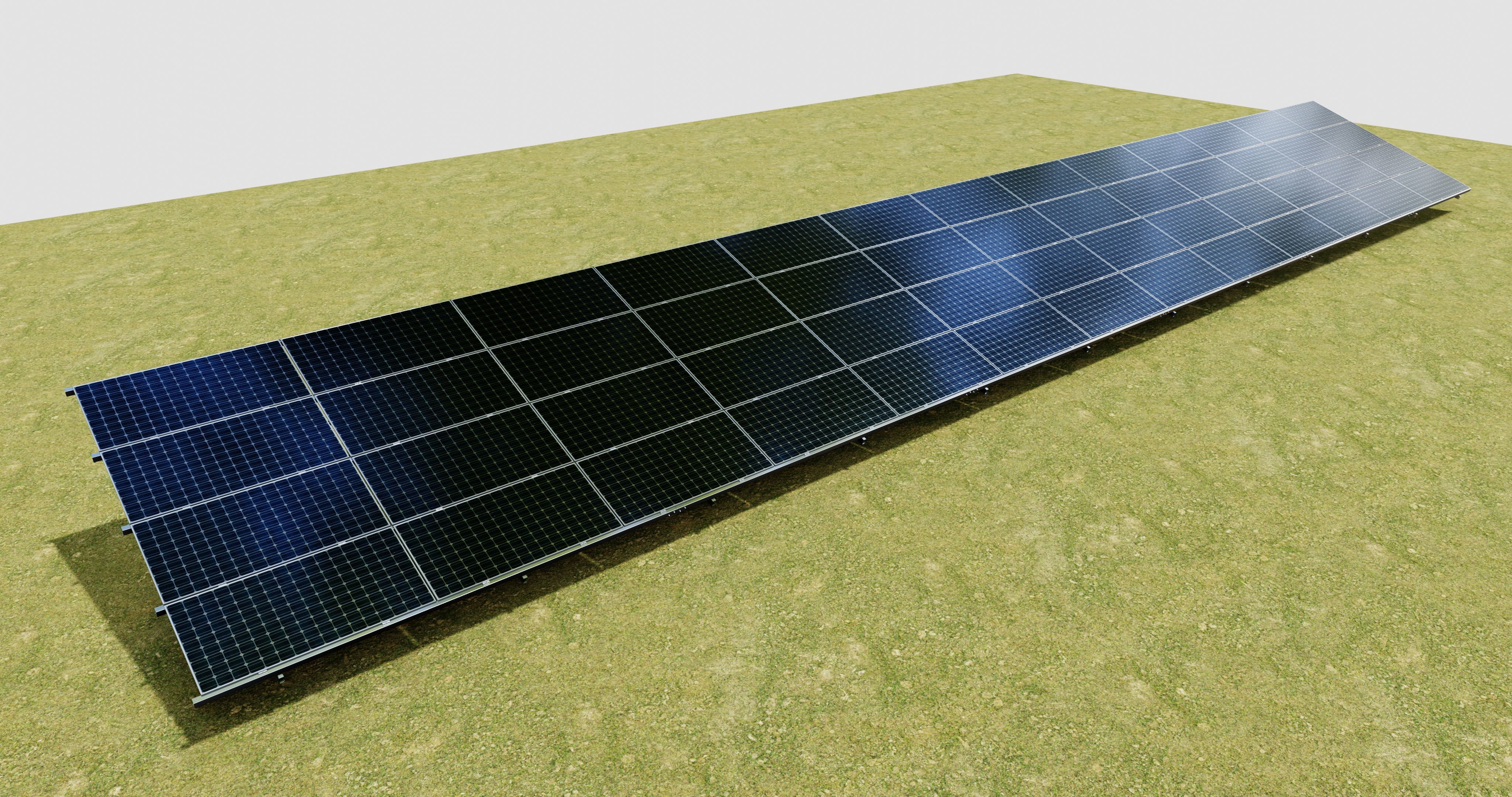 Solar Panel Steel Construction Type 21 3D model_2