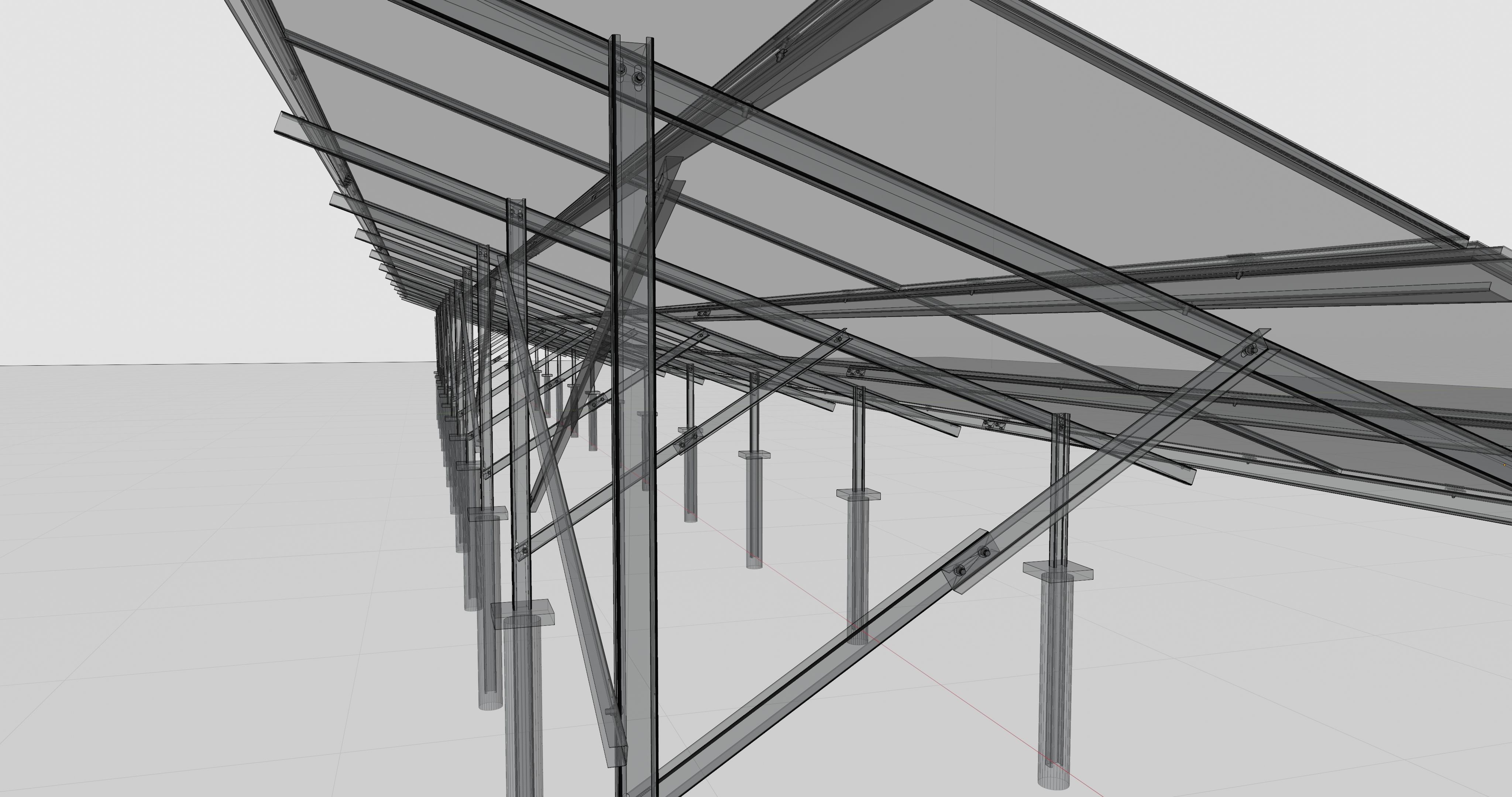 Solar Panel Steel Construction Type 21 3D model_27