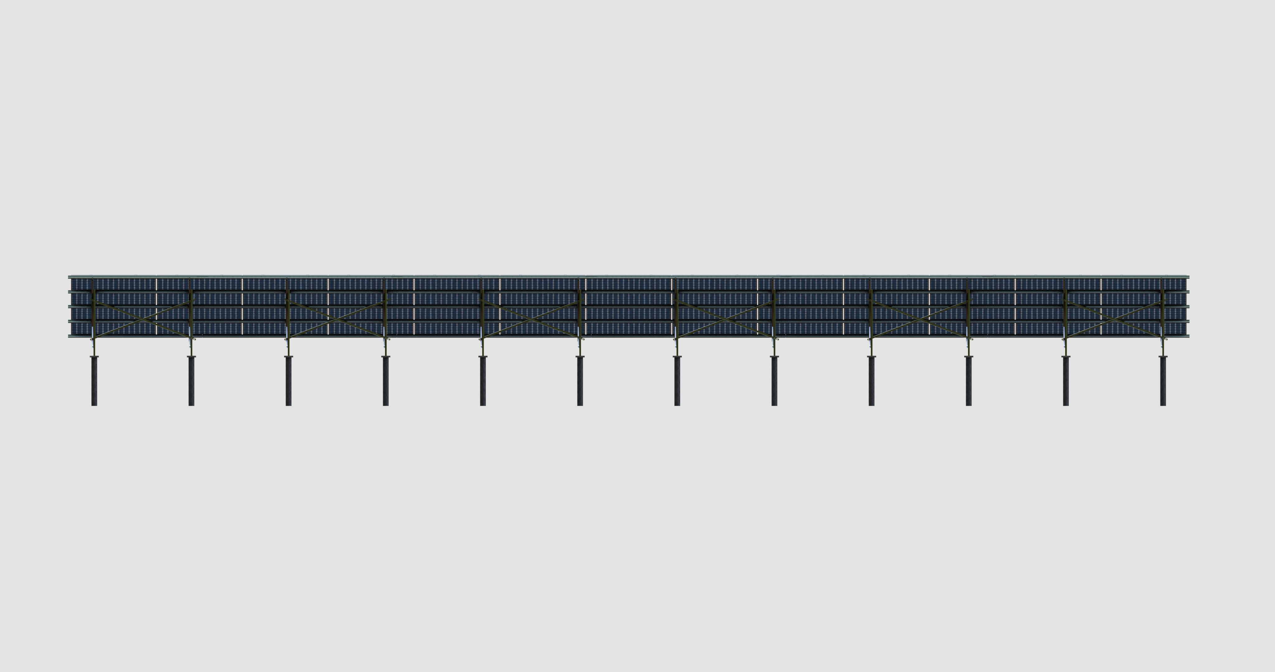 Solar Panel Steel Construction Type 21 3D model_10