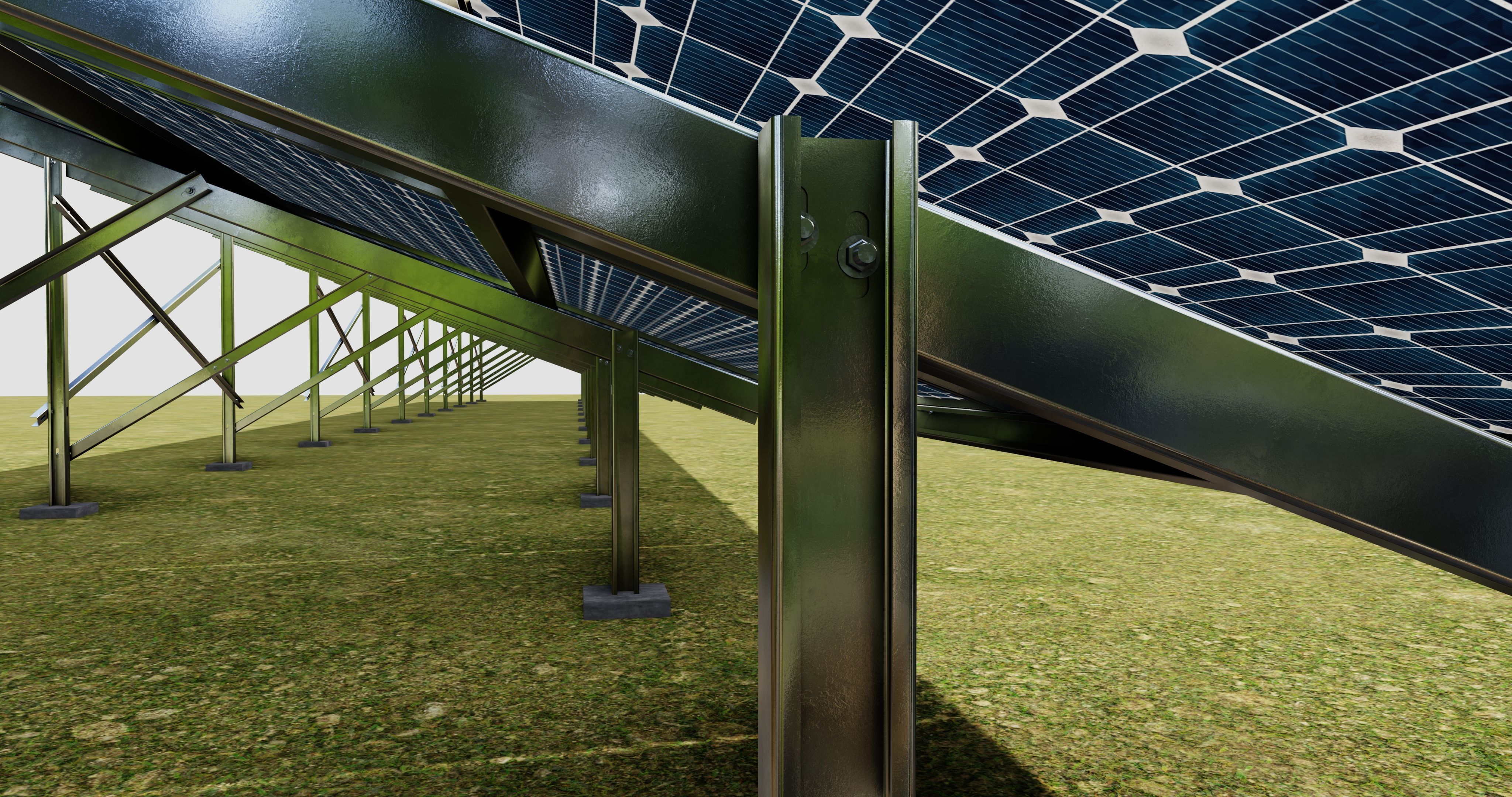 Solar Panel Steel Construction Type 21 3D model_15