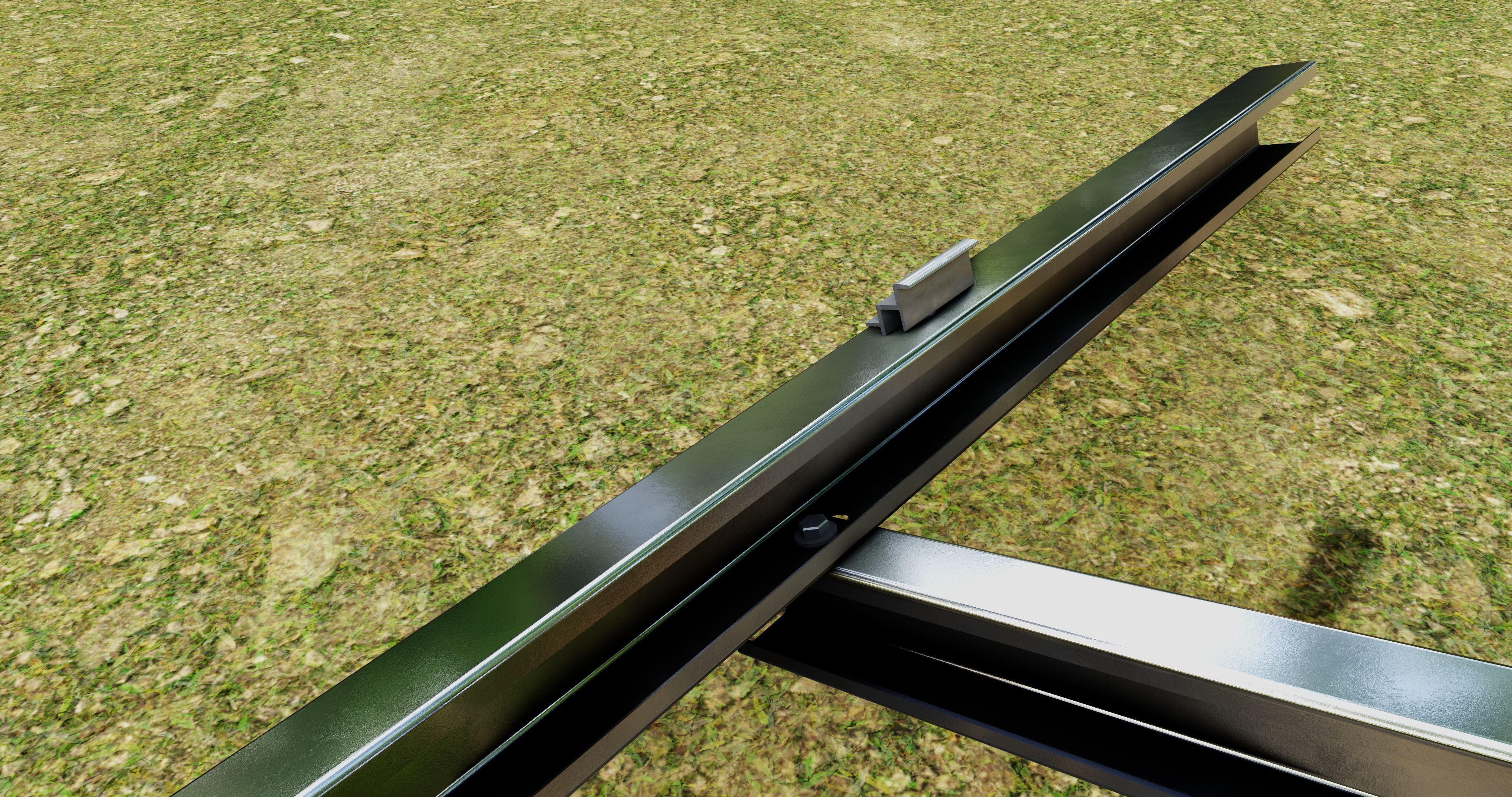 Solar Panel Steel Construction Type 21 3D model_26