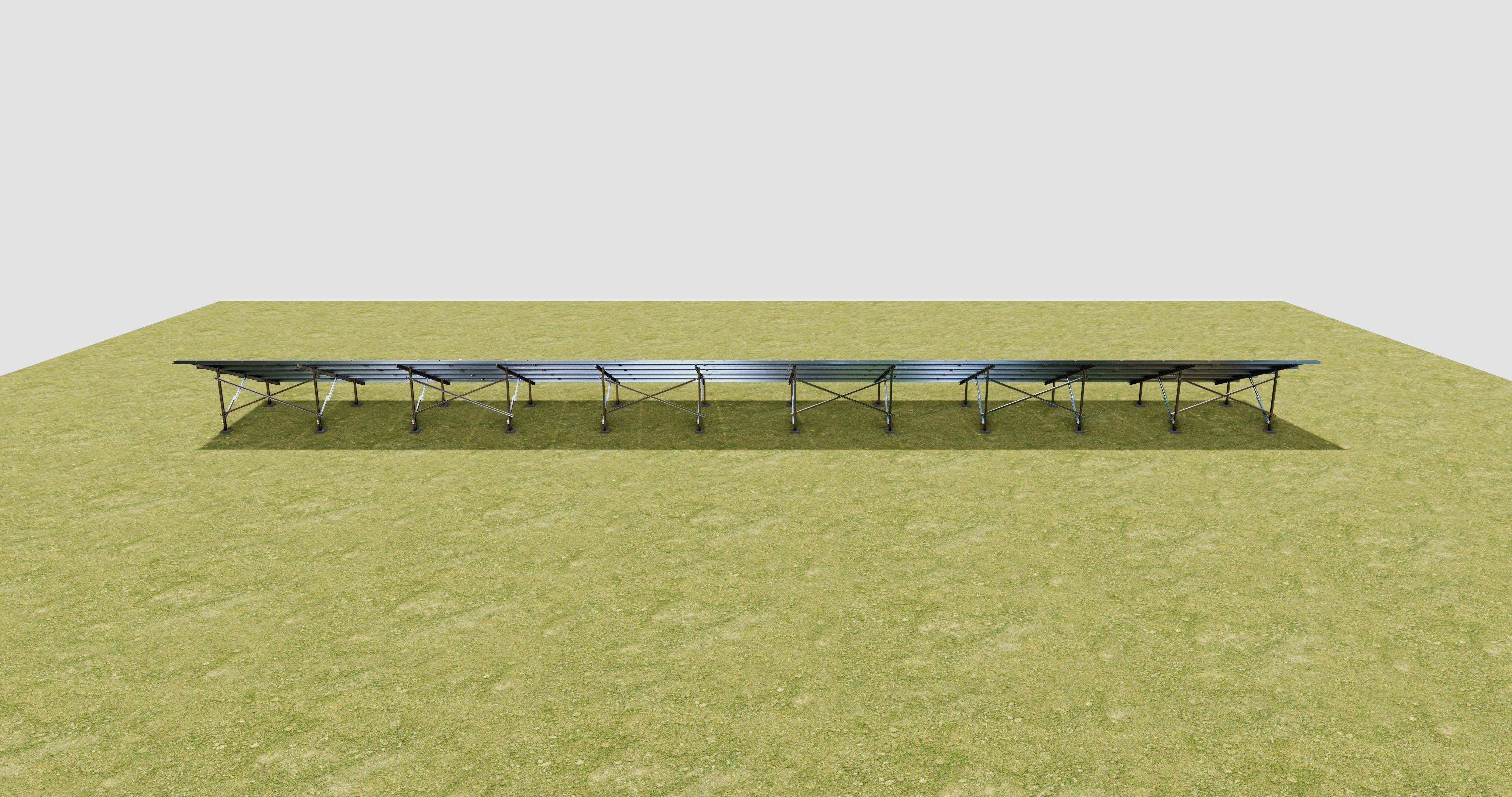 Solar Panel Steel Construction Type 21 3D model_6