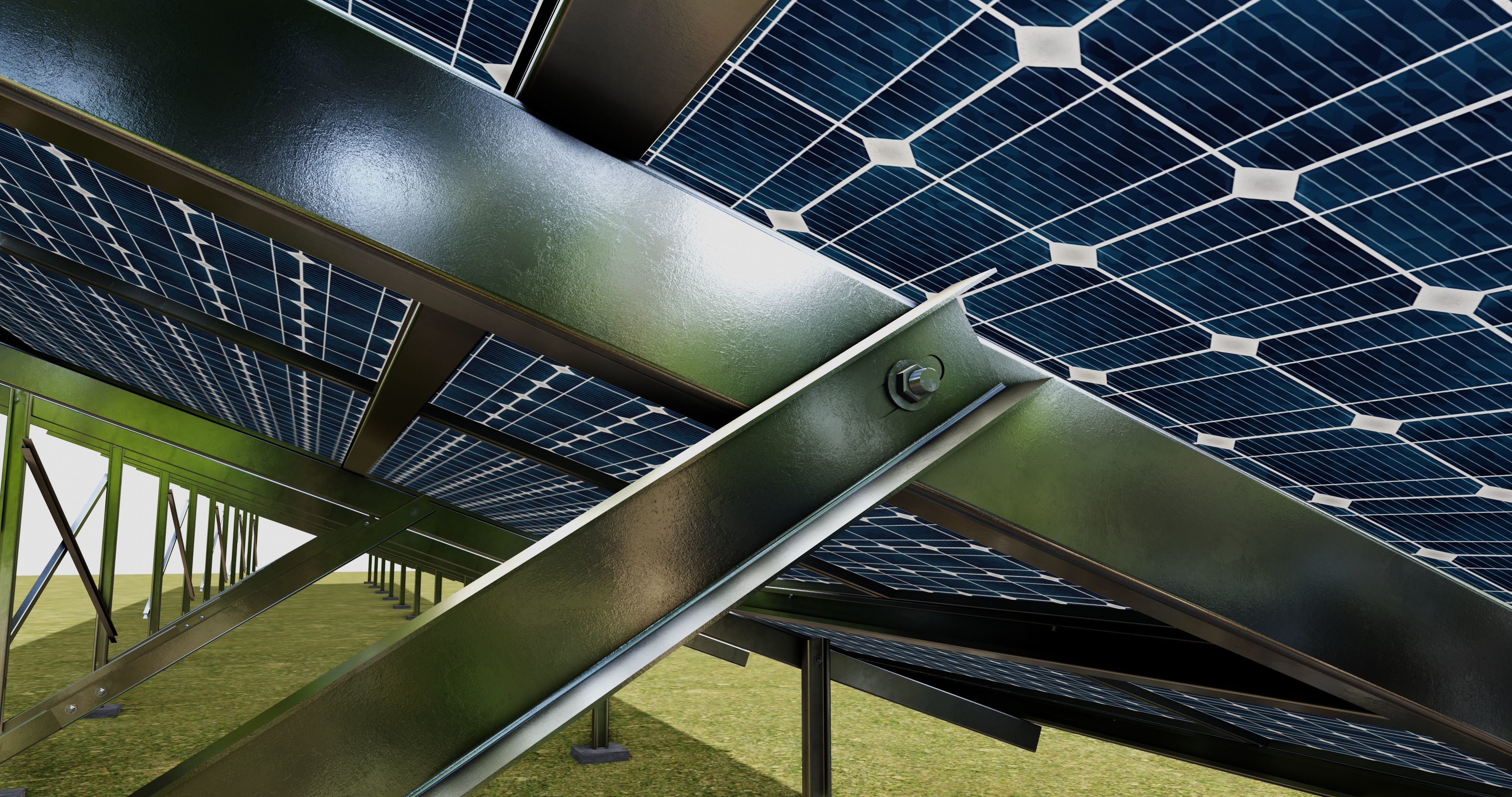 Solar Panel Steel Construction Type 21 3D model_21