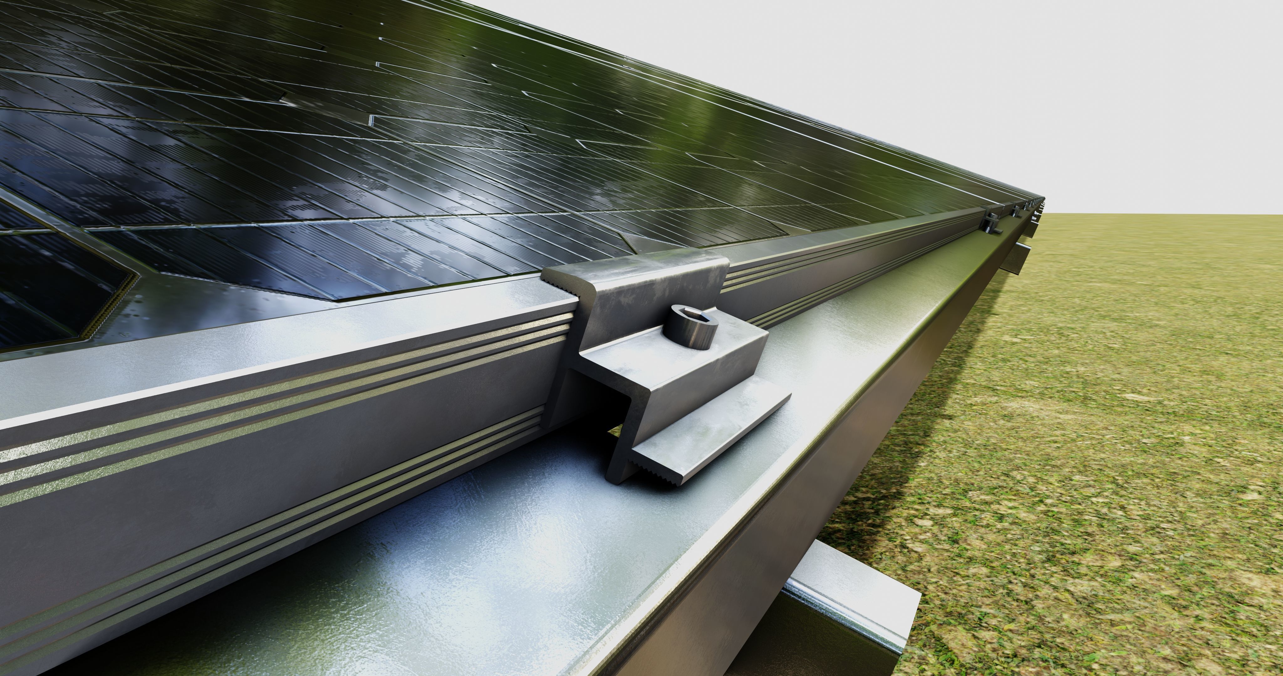 Solar Panel Steel Construction Type 21 3D model_24