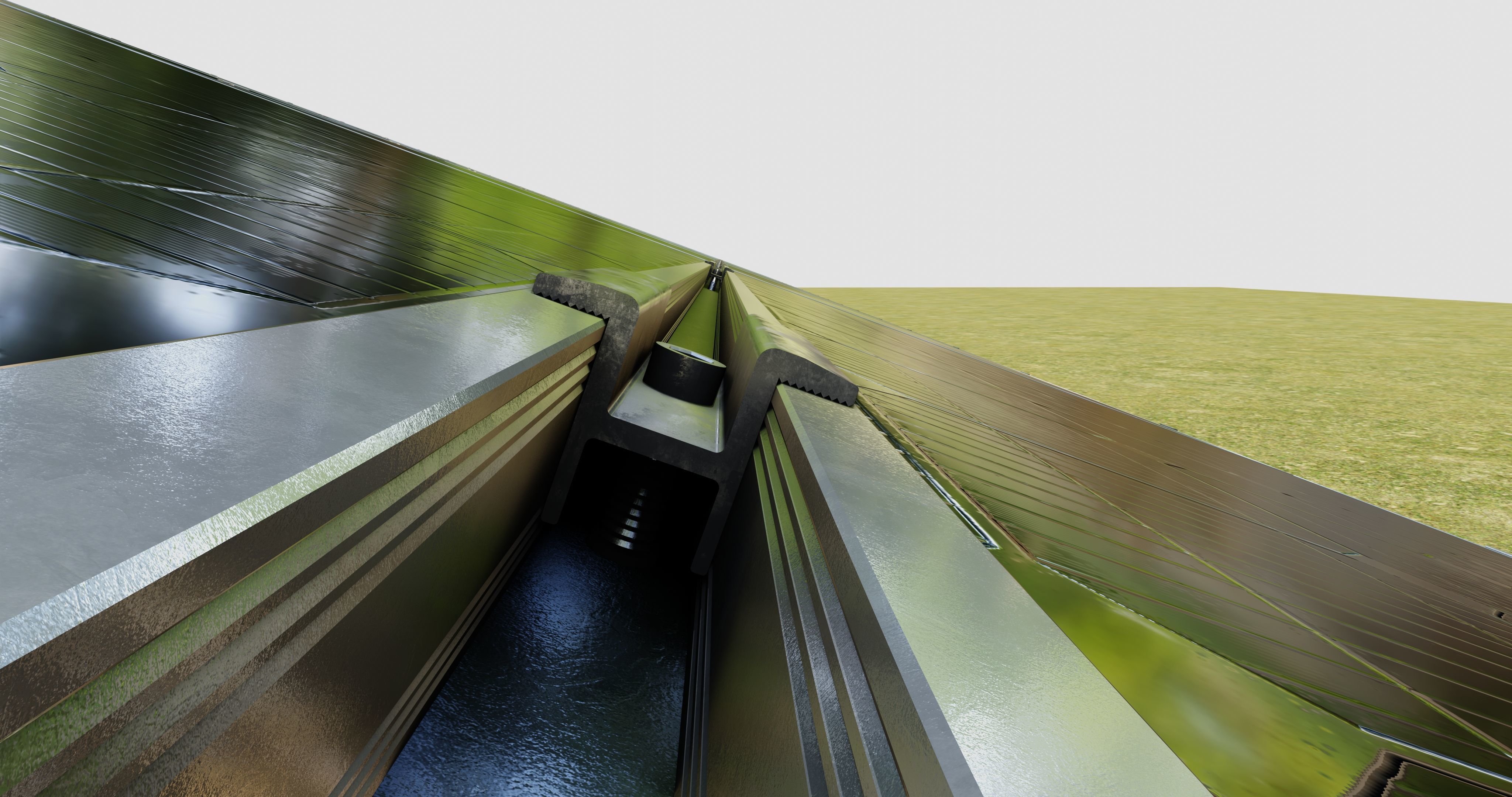 Solar Panel Steel Construction Type 21 3D model_25