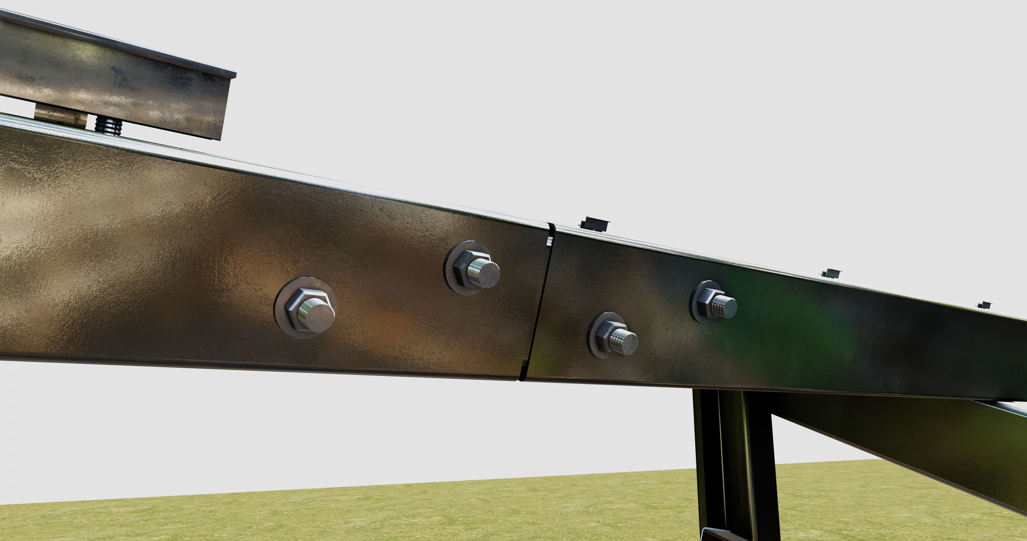 Solar Panel Steel Construction Type 21 3D model_22