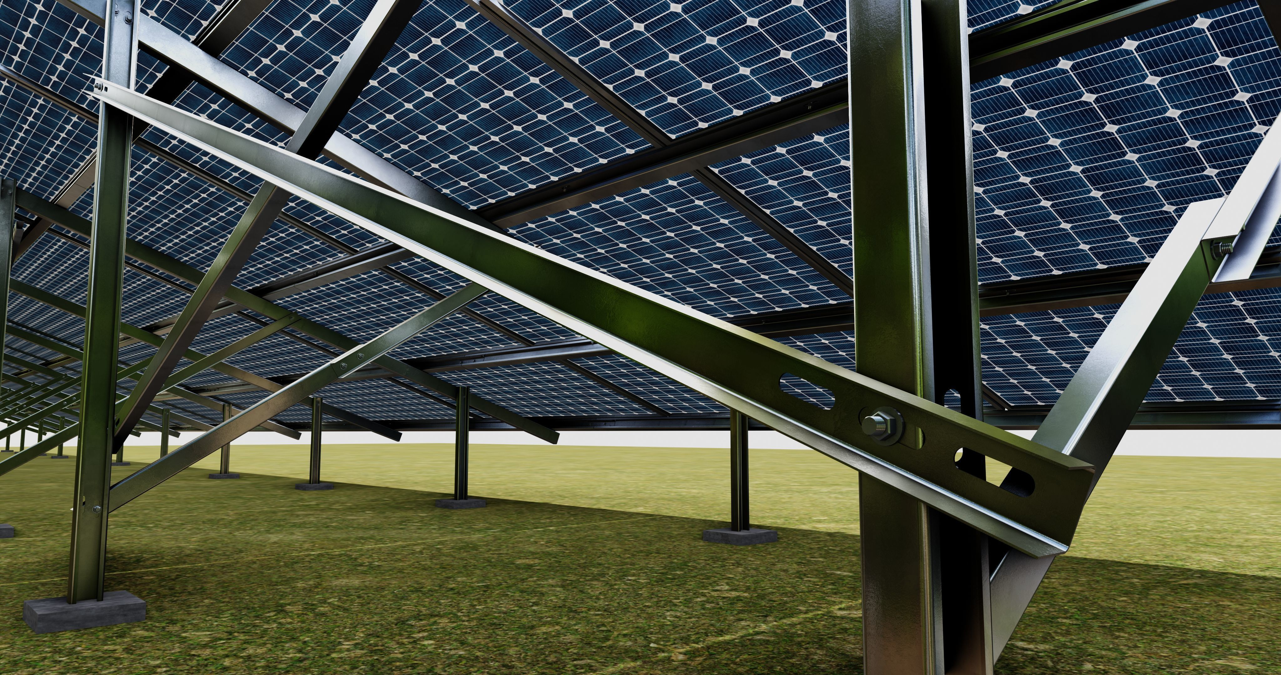 Solar Panel Steel Construction Type 21 3D model_18