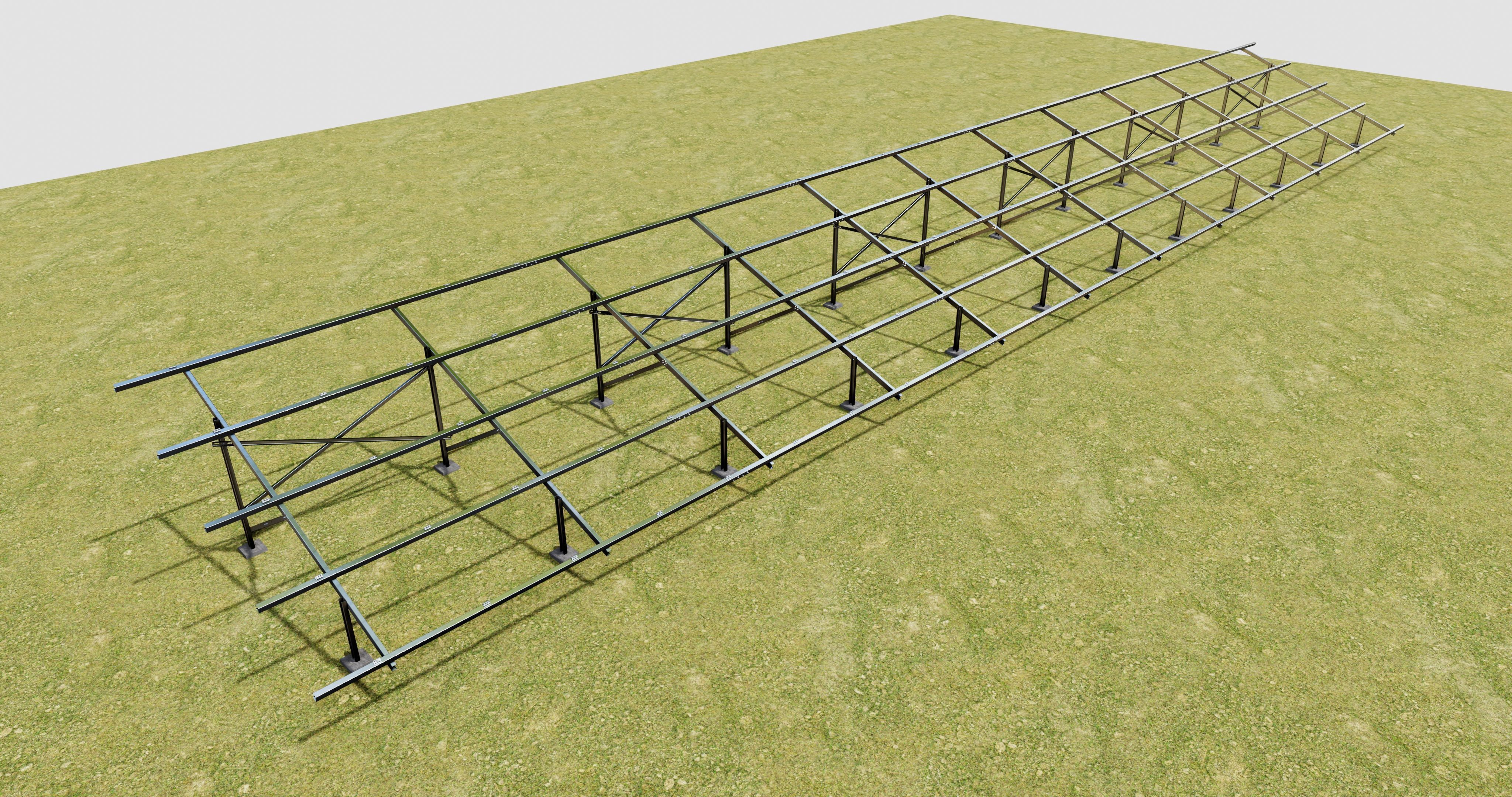 Solar Panel Steel Construction Type 21 3D model_13