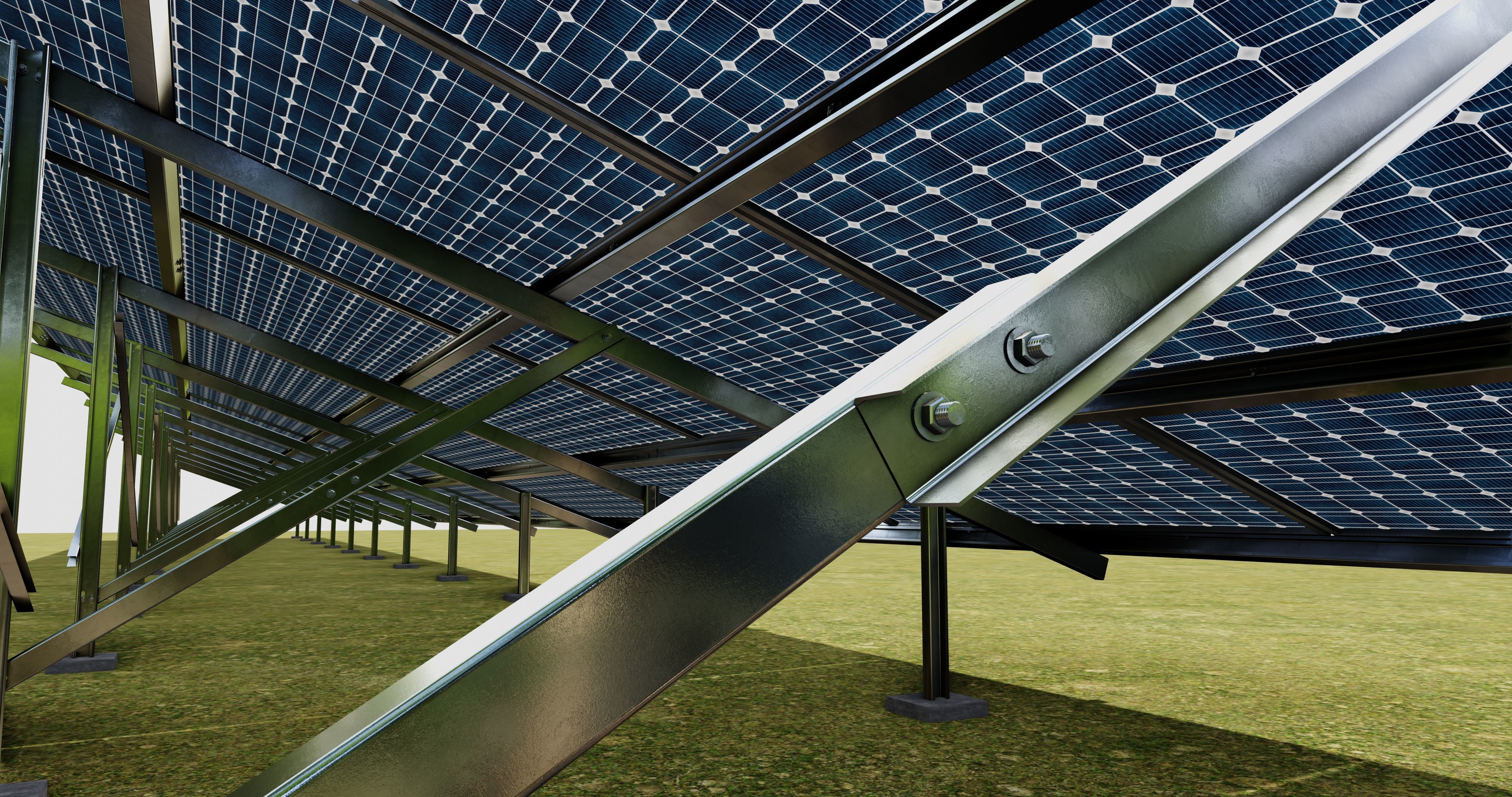 Solar Panel Steel Construction Type 21 3D model_20