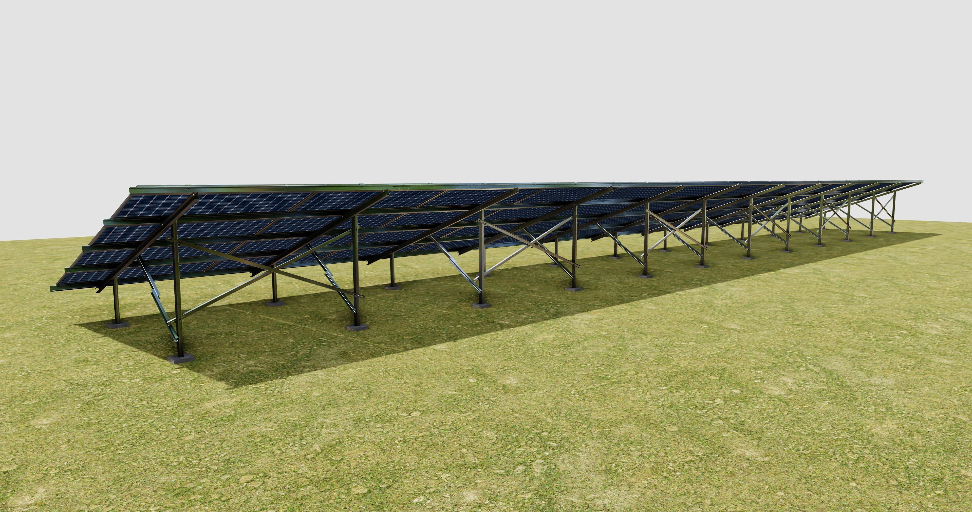 Solar Panel Steel Construction Type 21 3D model_3