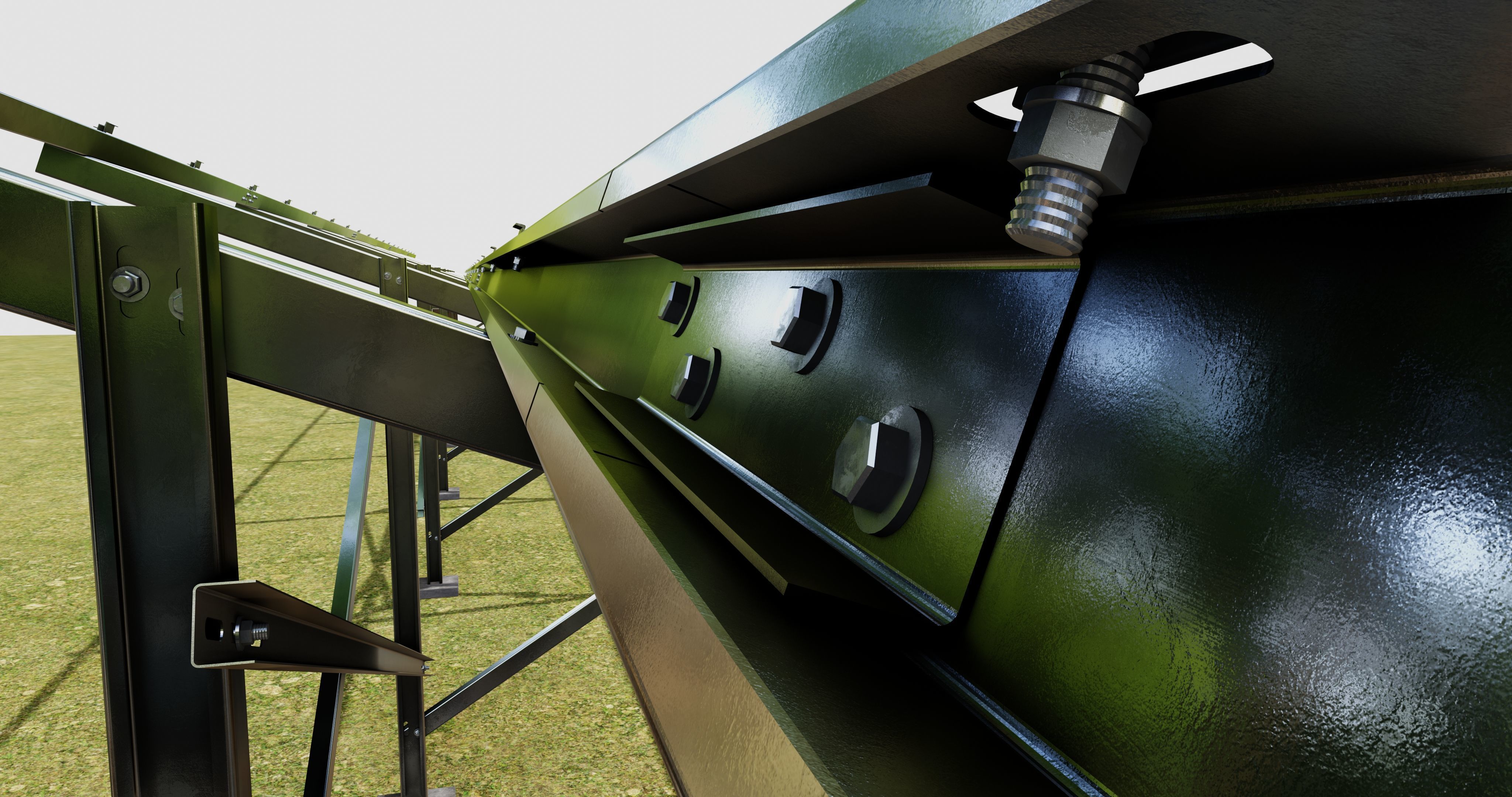 Solar Panel Steel Construction Type 21 3D model_23