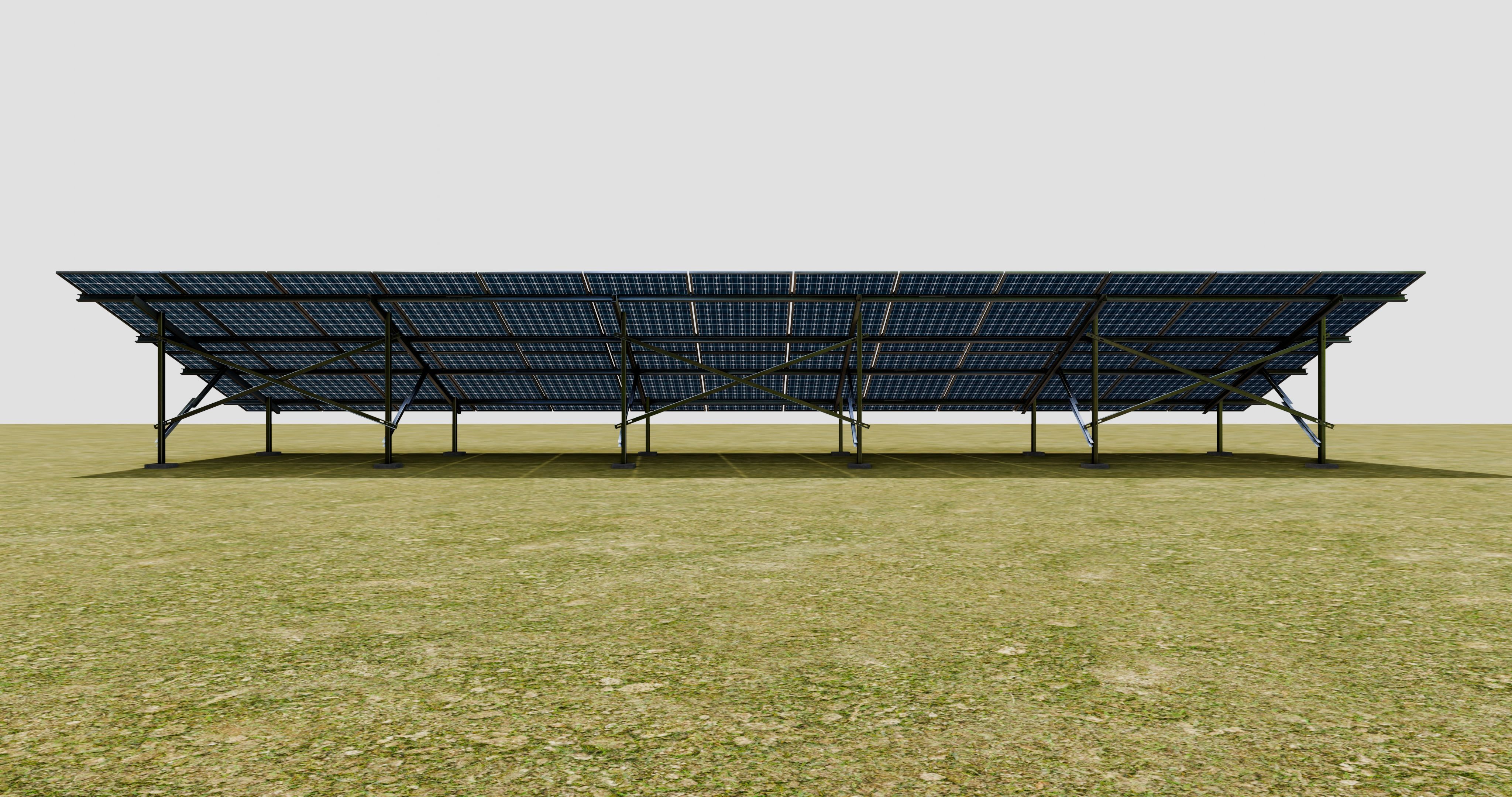 Solar Panel Steel Construction Type 22 3D model_8