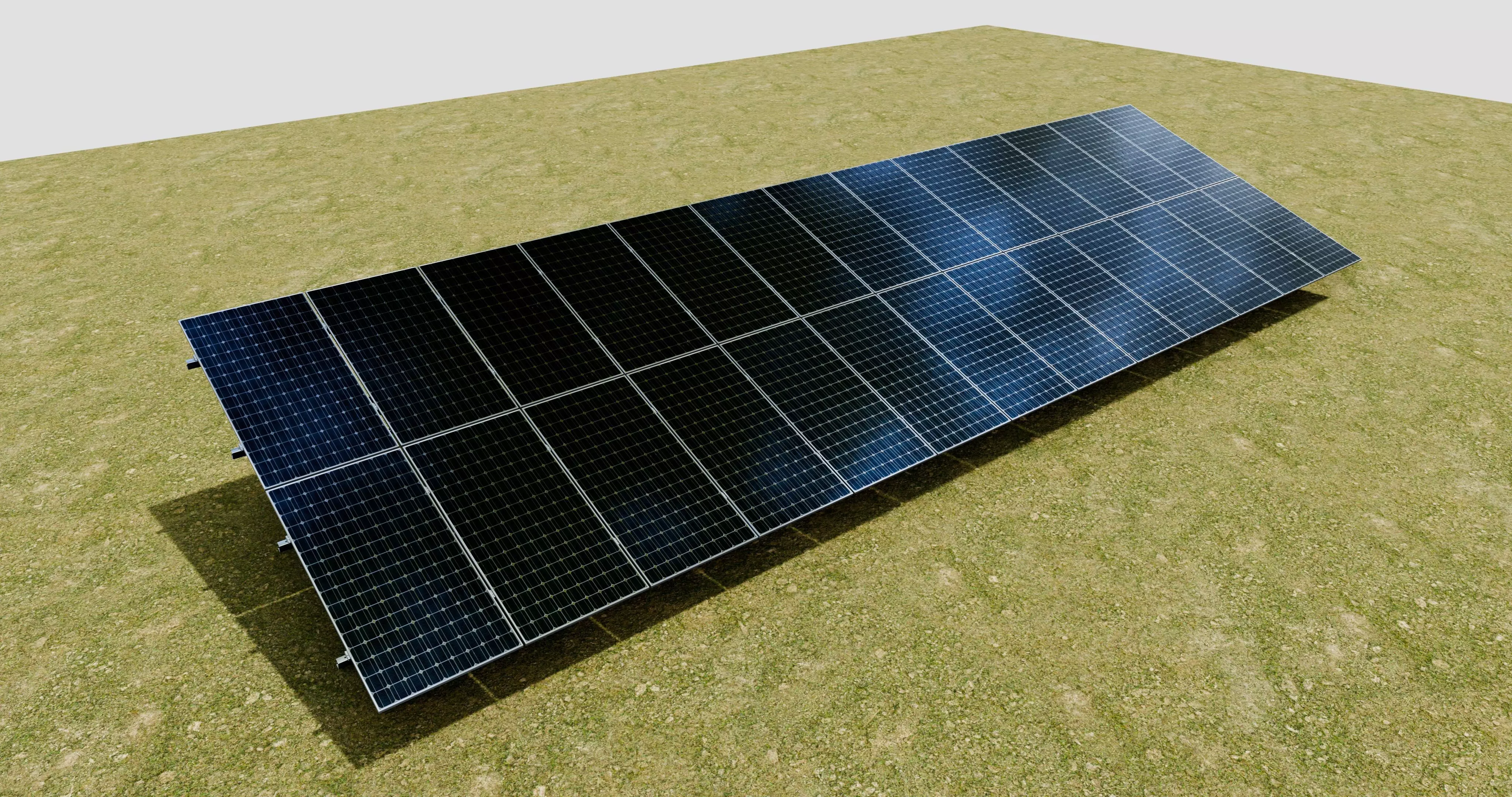 Solar Panel Steel Construction Type 22 3D model_0