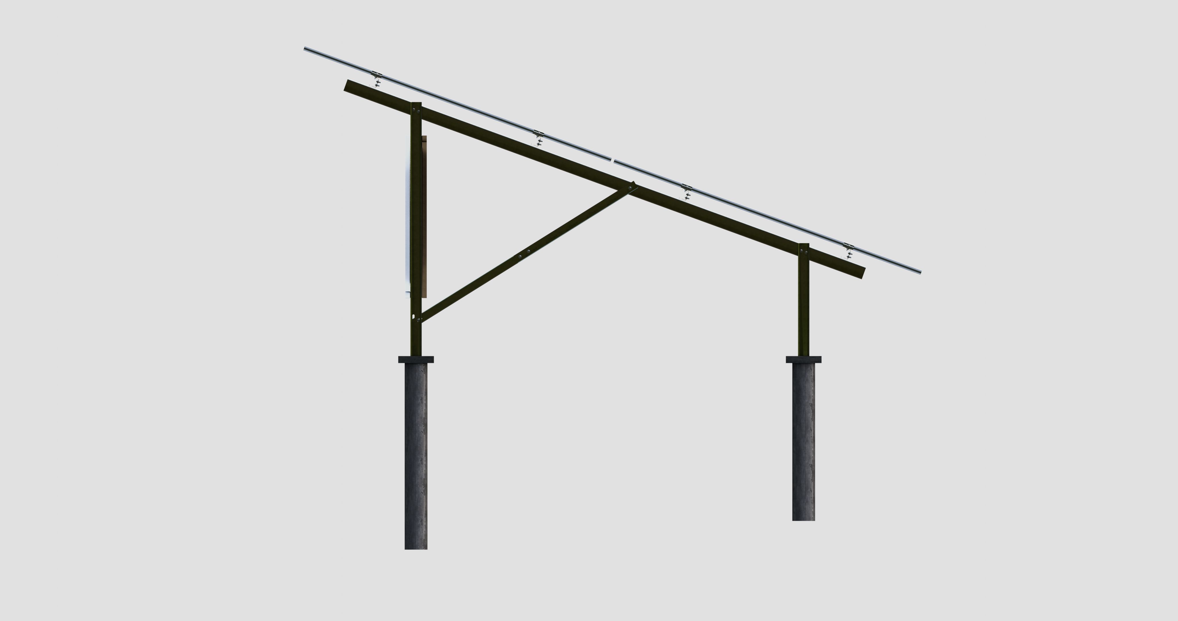 Solar Panel Steel Construction Type 22 3D model_11
