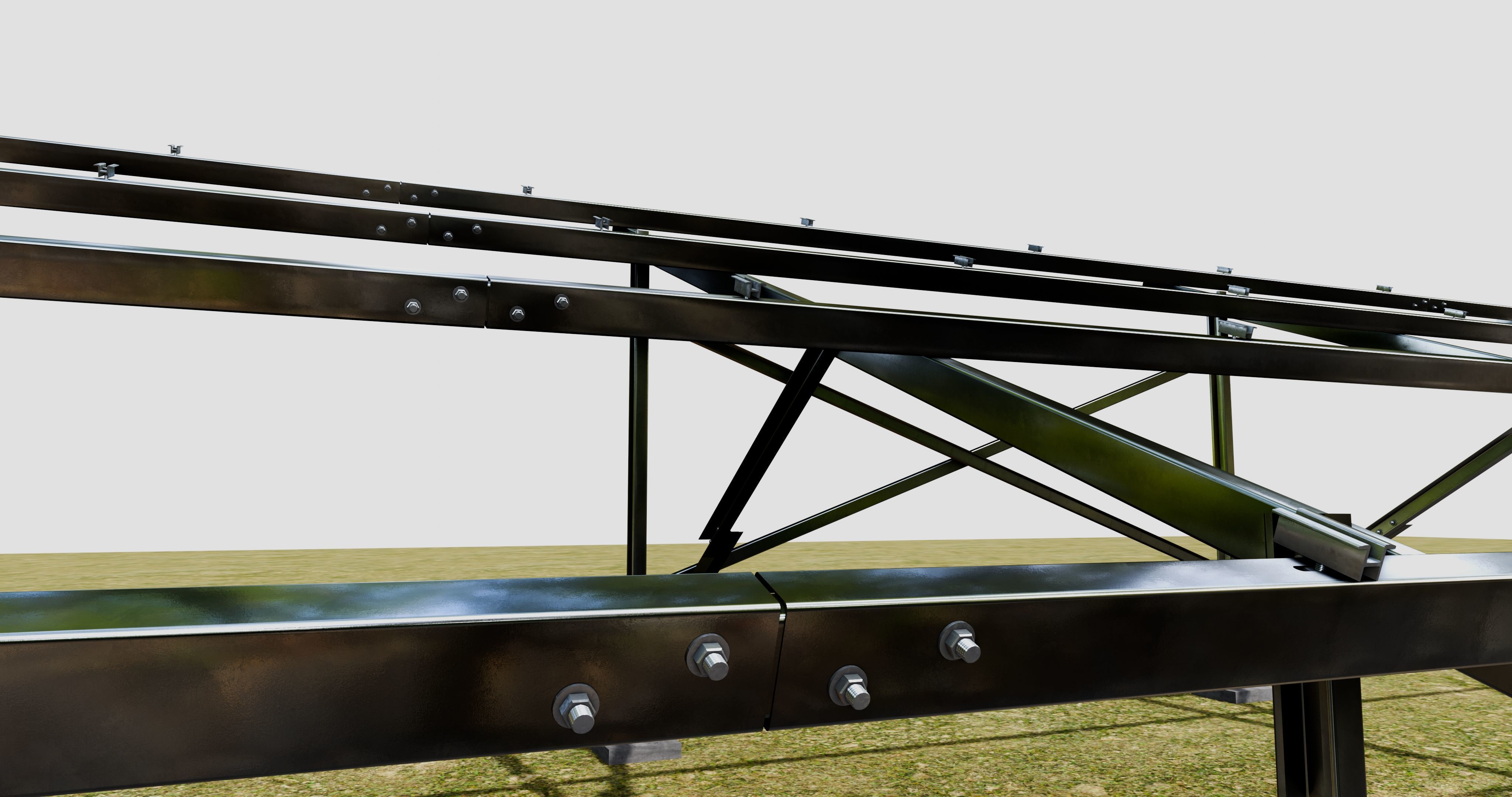 Solar Panel Steel Construction Type 22 3D model_19