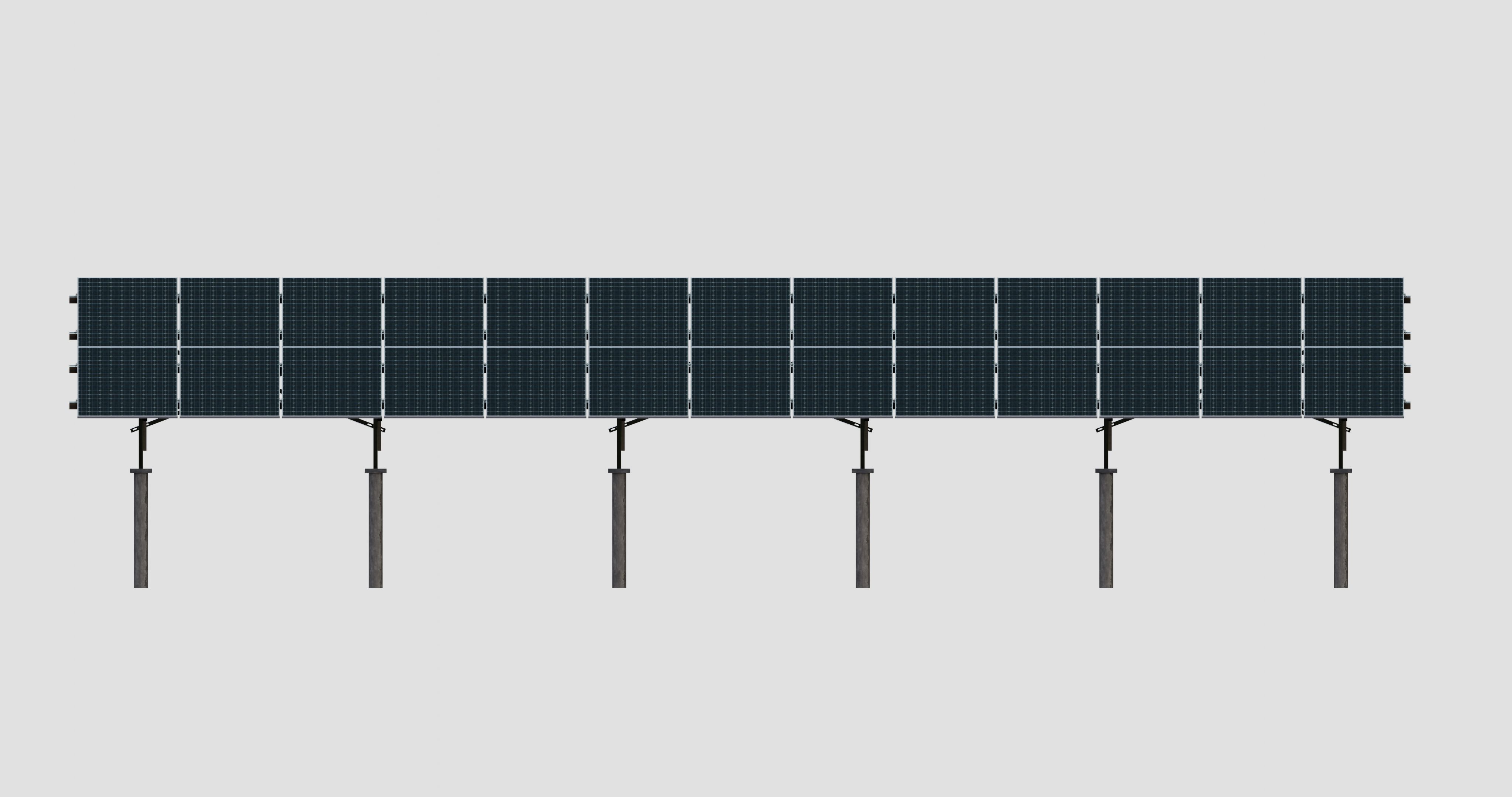 Solar Panel Steel Construction Type 22 3D model_5