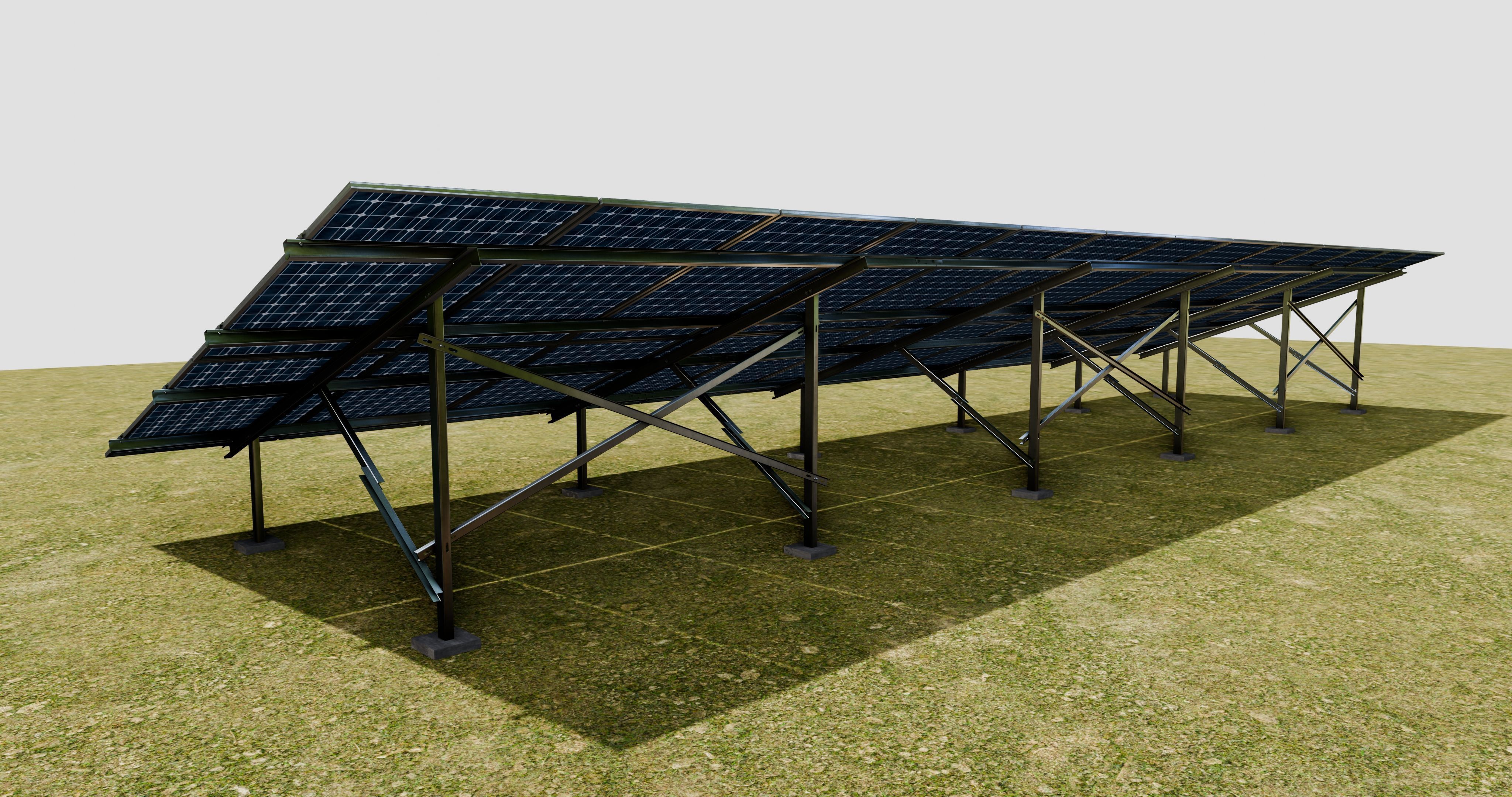 Solar Panel Steel Construction Type 22 3D model_3