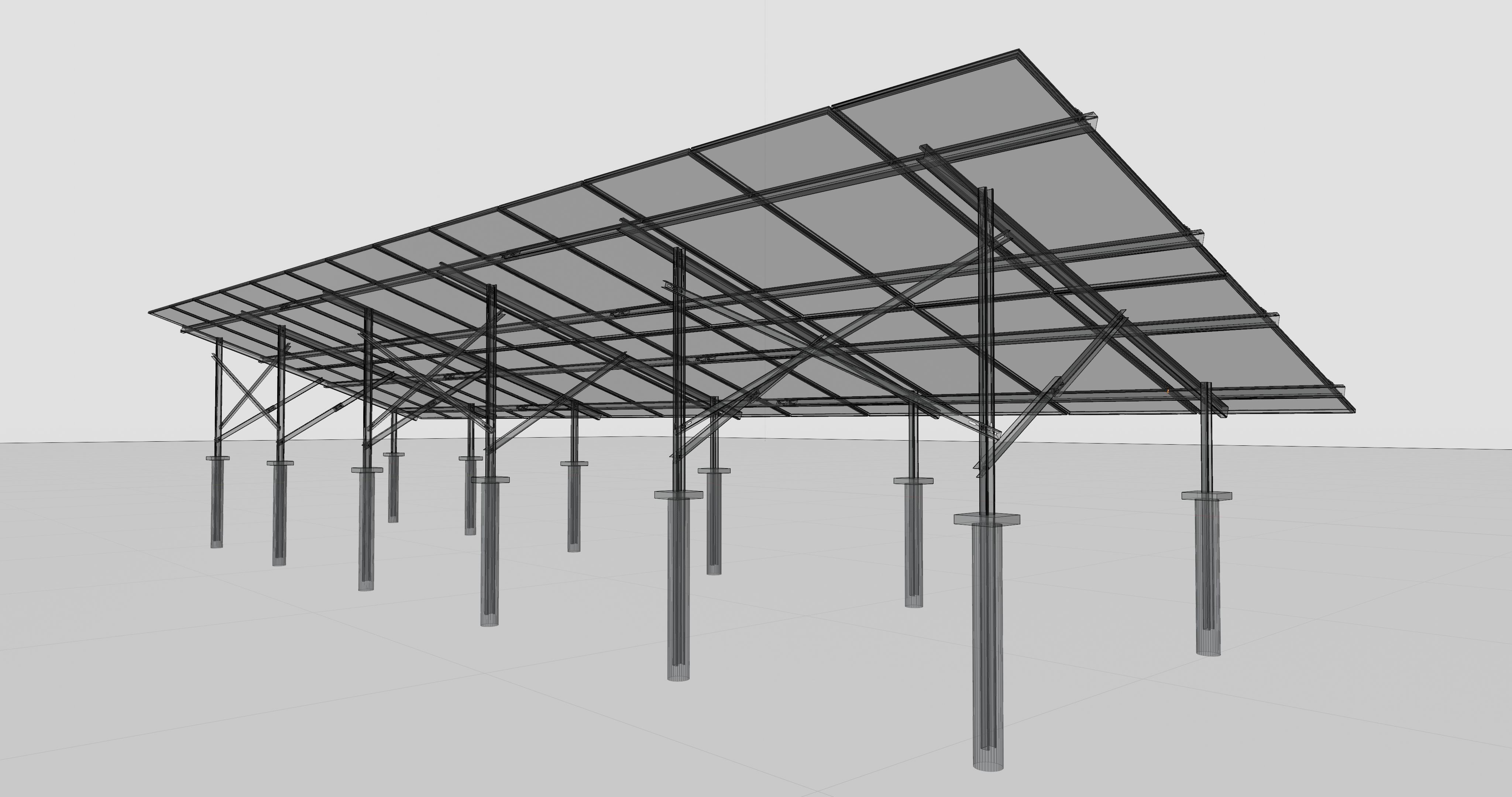 Solar Panel Steel Construction Type 22 3D model_25
