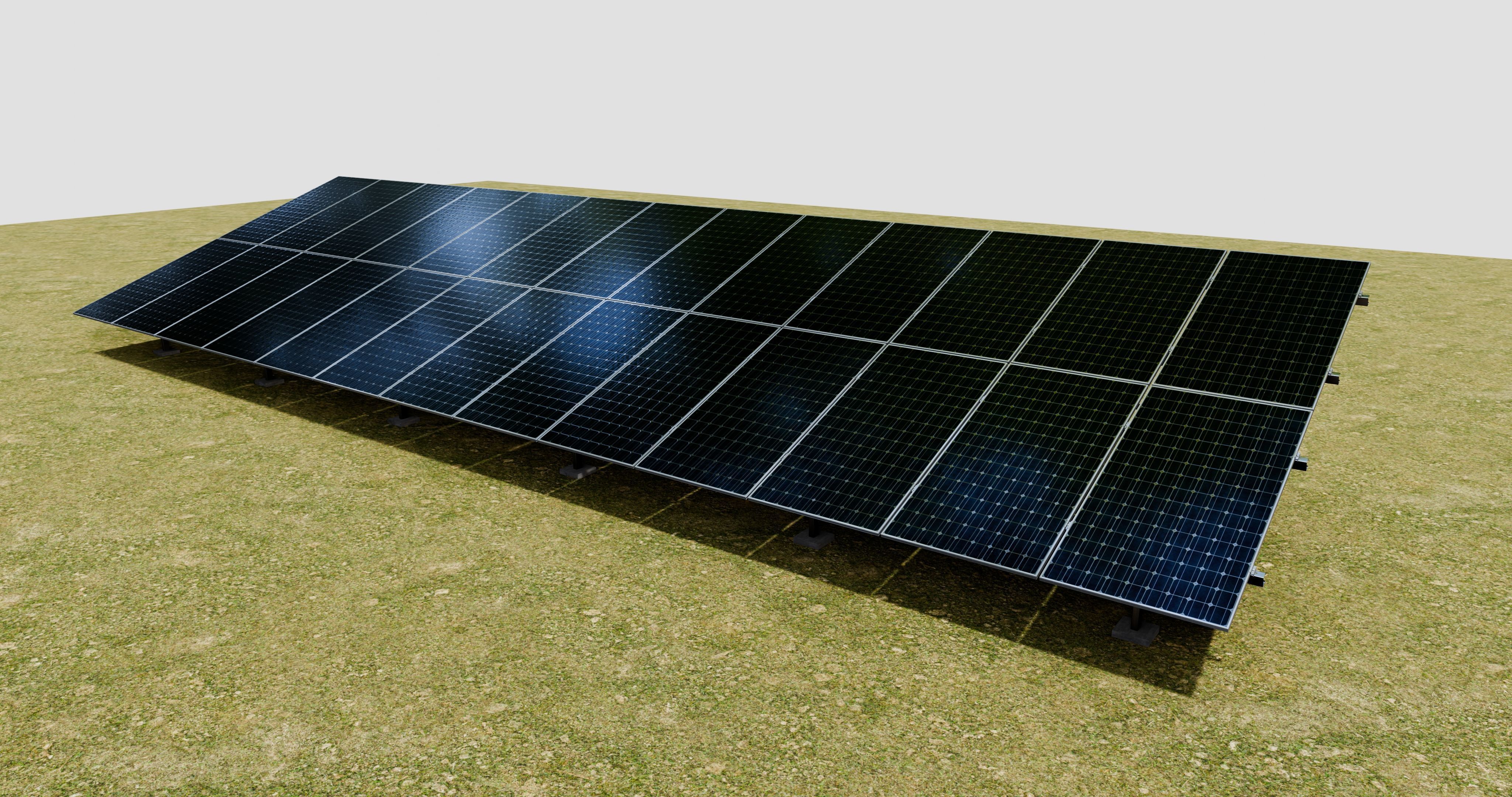 Solar Panel Steel Construction Type 22 3D model_2