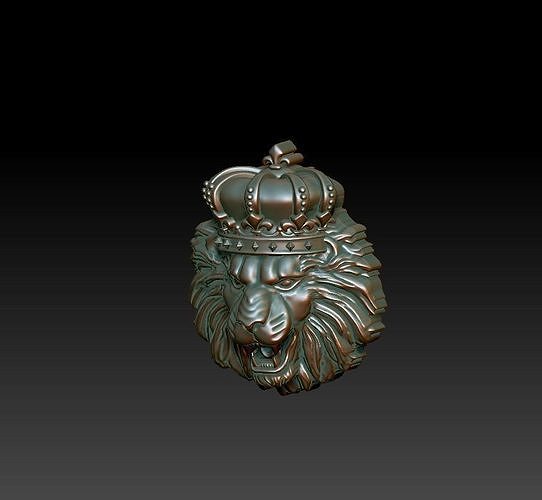 Lion King  Crown Low-poly 3D model