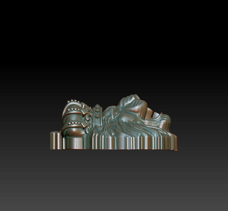 Lion King  Crown Low-poly 3D model_1