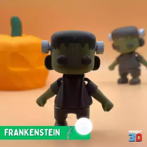 3D Printable Articulated Flexi Frankenstein STL Files
