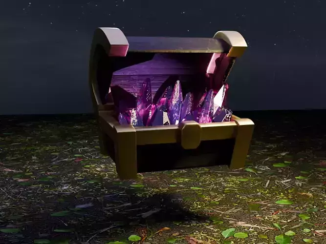 chest Low-poly 3D model