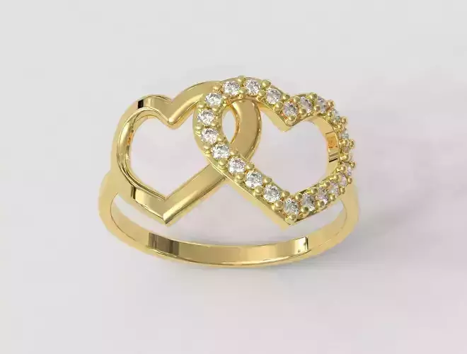 Diamond Heart Ring