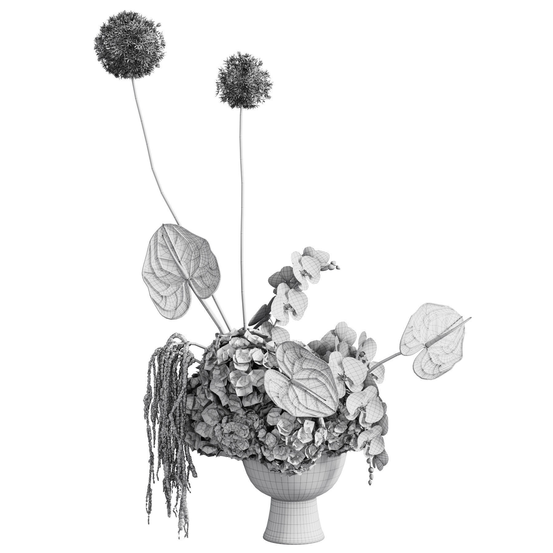 Flower In Vase  49 3D model_6