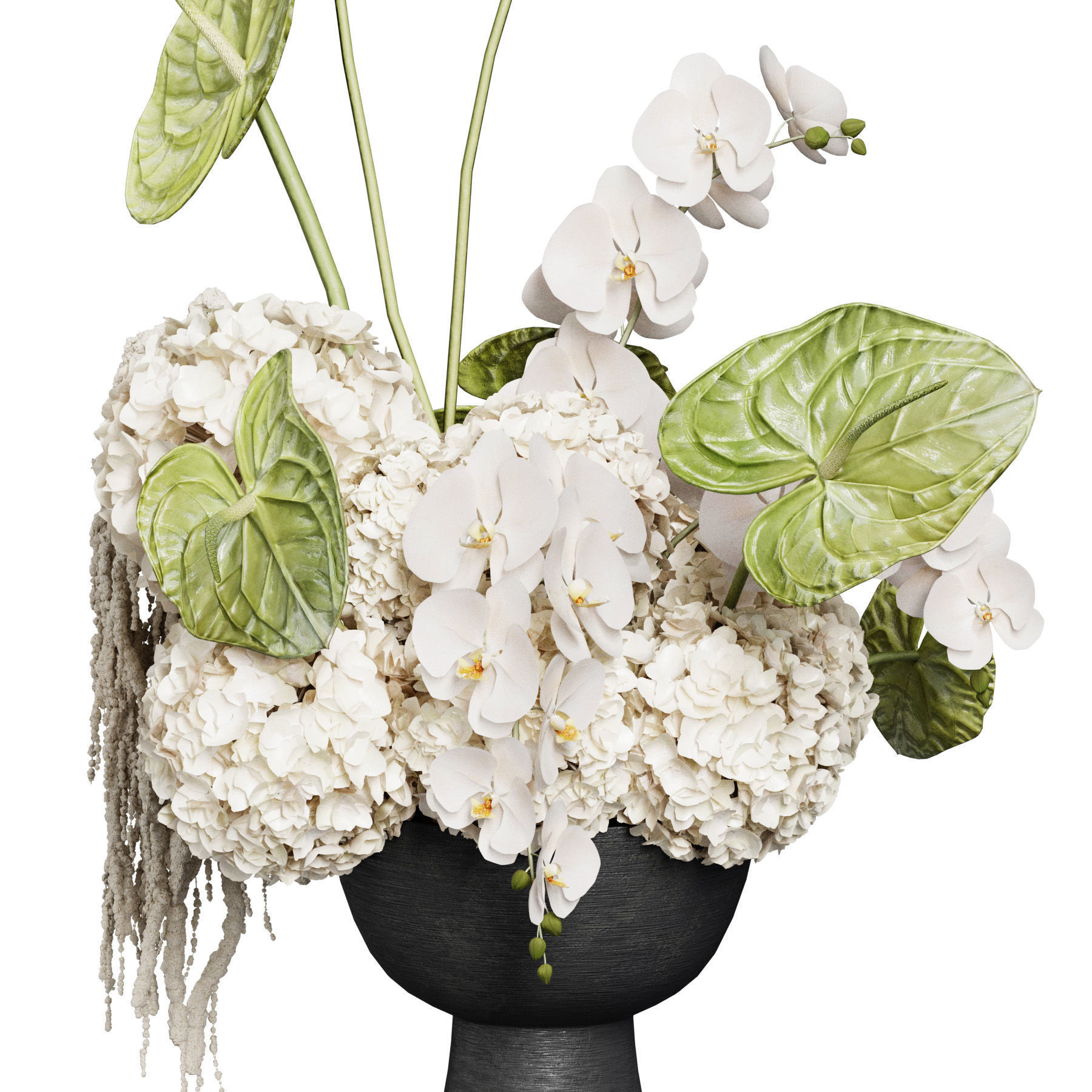 Flower In Vase  49 3D model_3