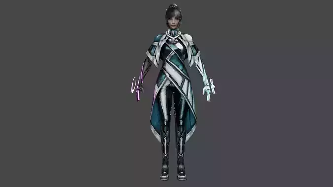 Luna Snow Low-poly 3D model