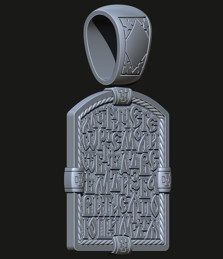 ORTHODOX PENDANT WITH ST GEORGE THE VICTORIOUS Printable Model 3D print model_10