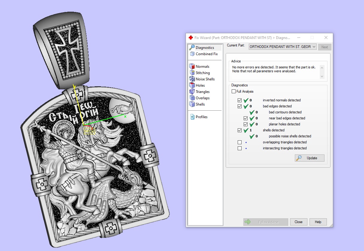 ORTHODOX PENDANT WITH ST GEORGE THE VICTORIOUS Printable Model 3D print model_11