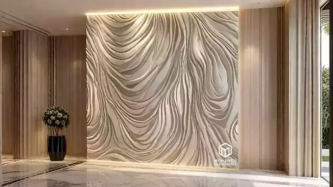 decor set wall panel wall relief mural CNC 45