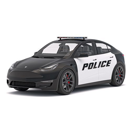 Tesla Y Police 2024 3D model