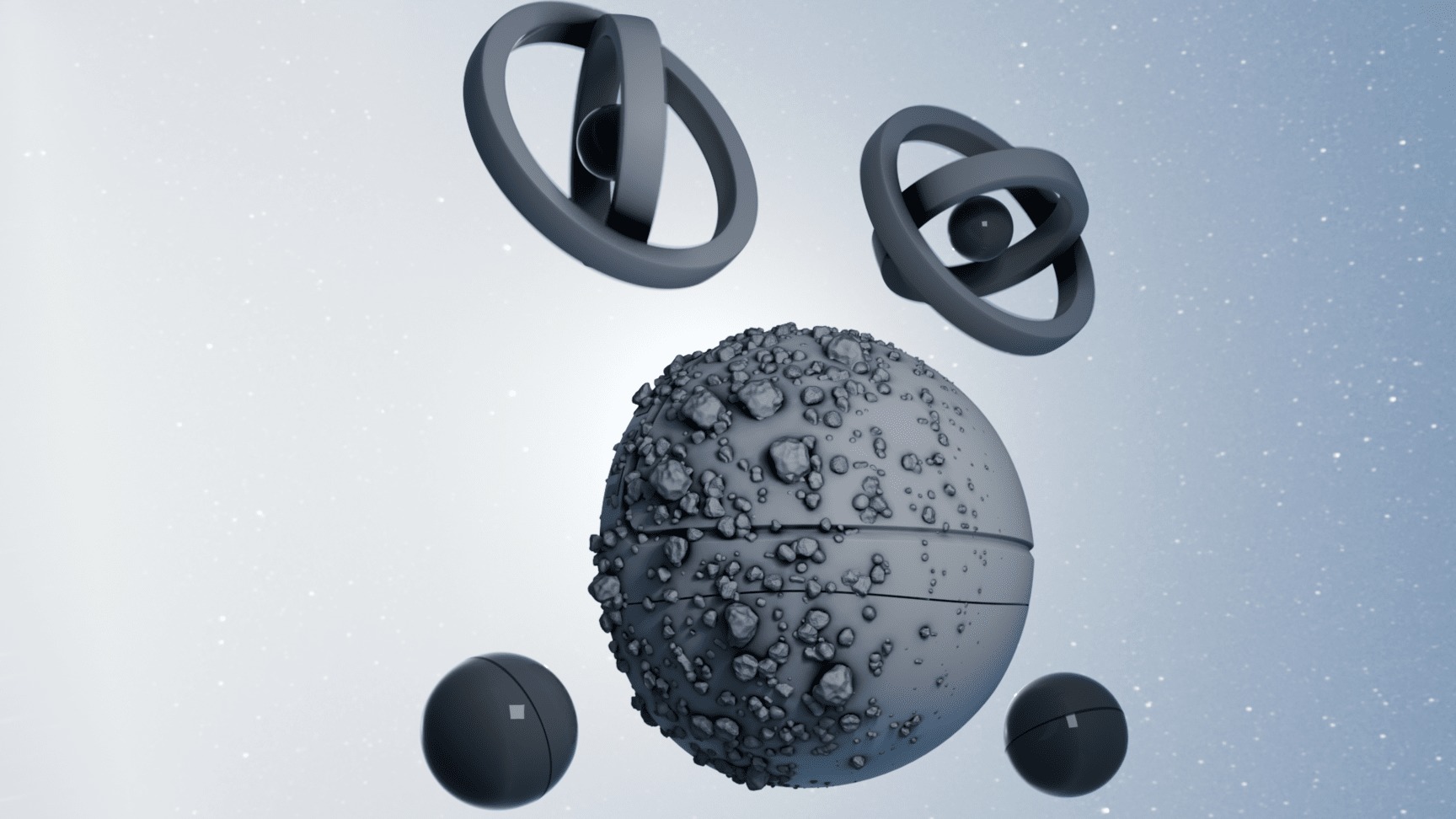 Sci-fi Hardsphere Low-poly 3D model_18