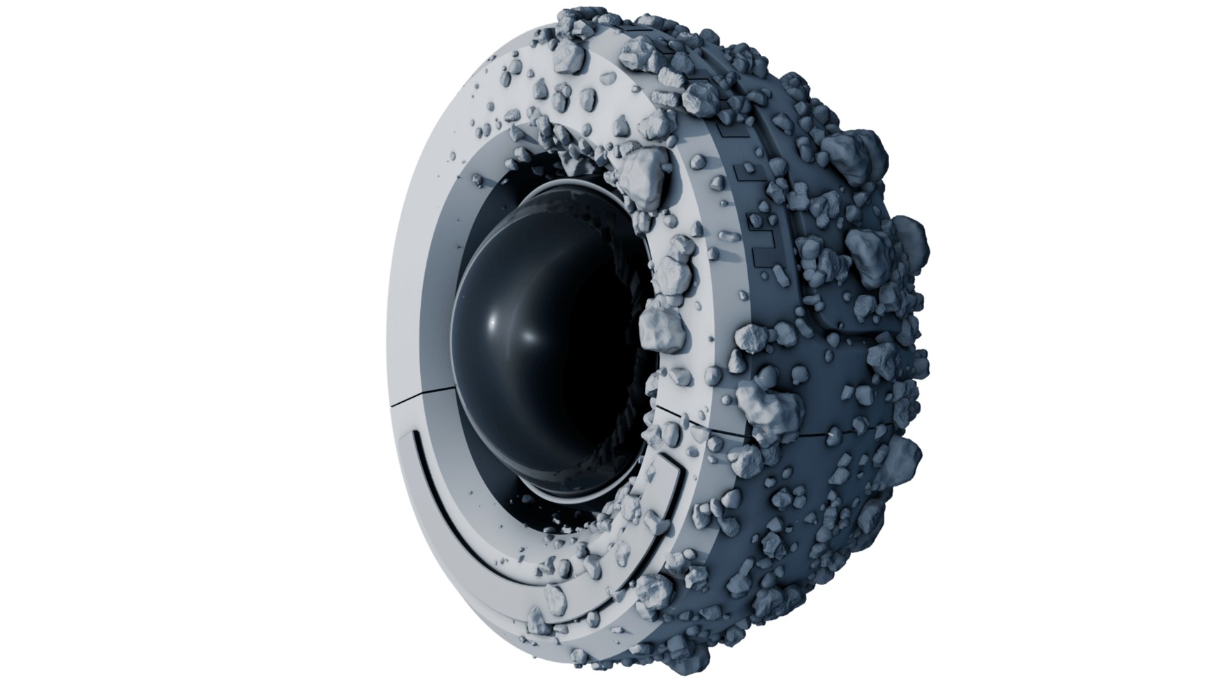 Sci-fi Hardsphere Low-poly 3D model_5