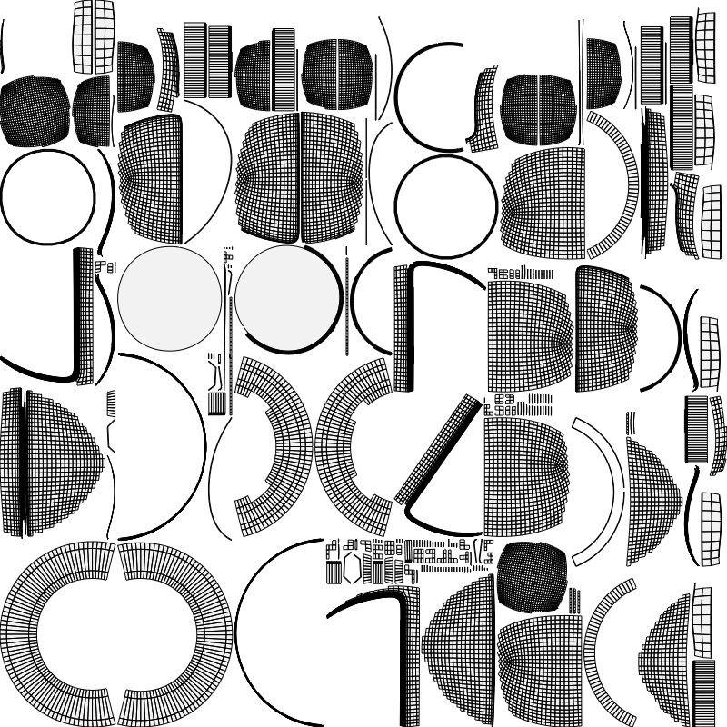 Sci-fi Hardsphere Low-poly 3D model_19