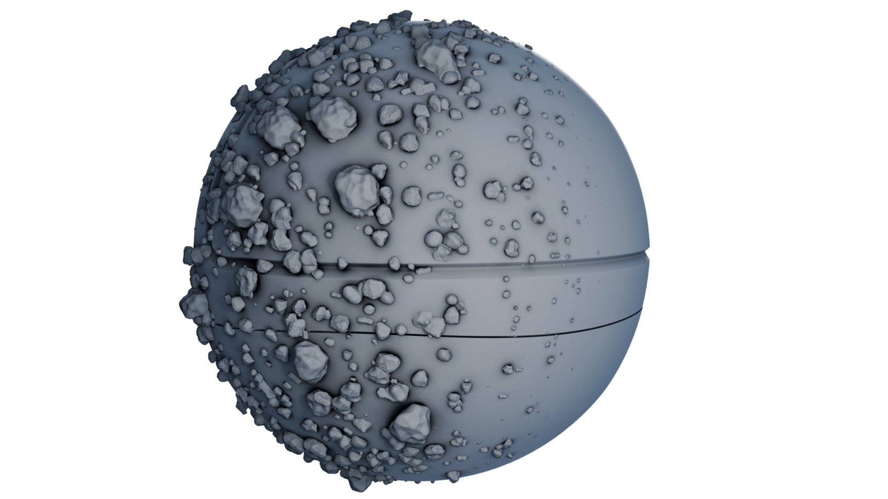 Sci-fi Hardsphere Low-poly 3D model_4