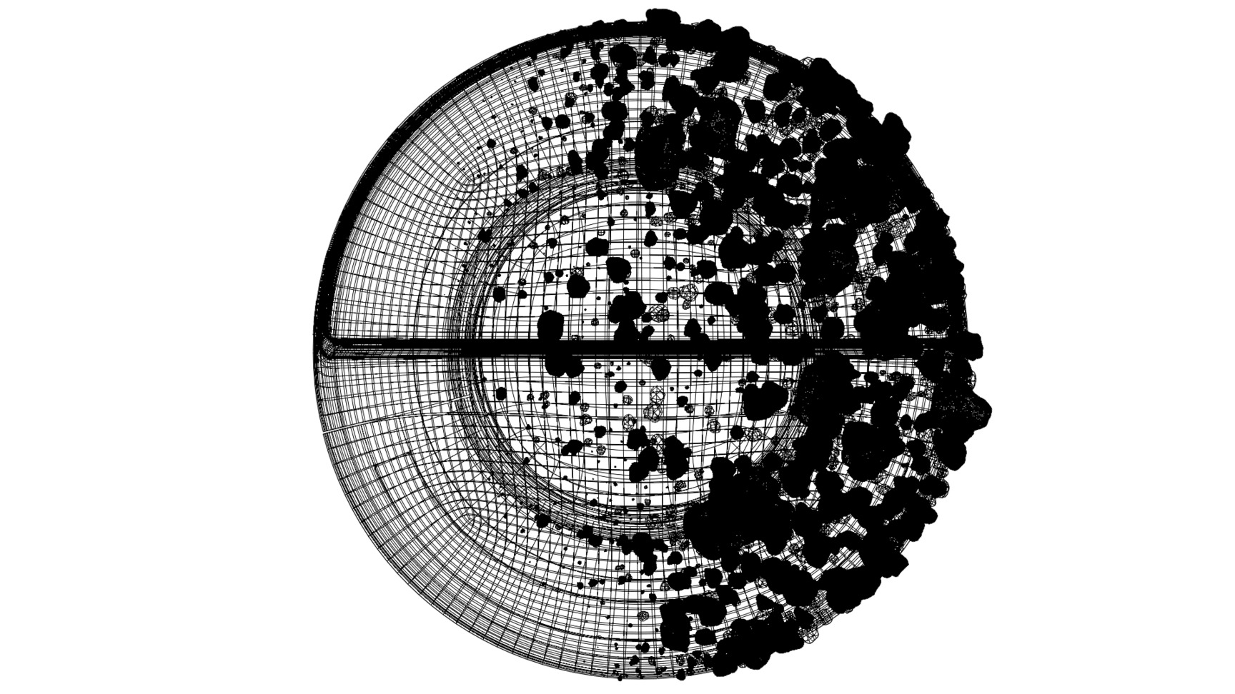 Sci-fi Hardsphere Low-poly 3D model_12