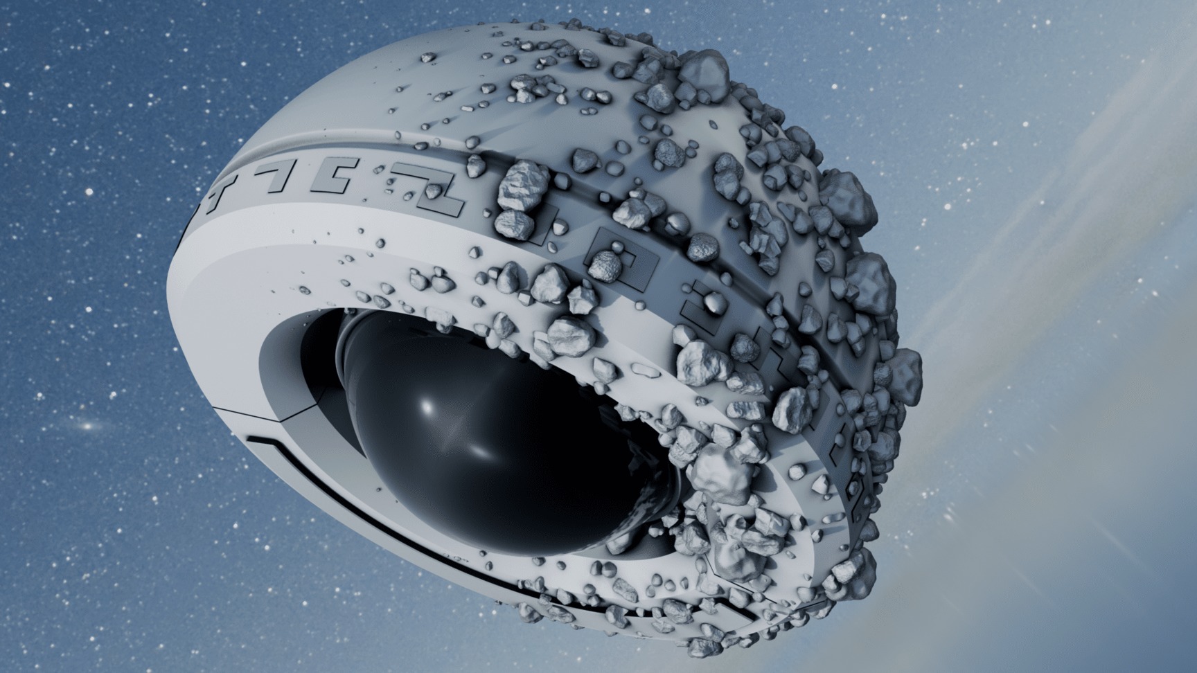 Sci-fi Hardsphere Low-poly 3D model_15