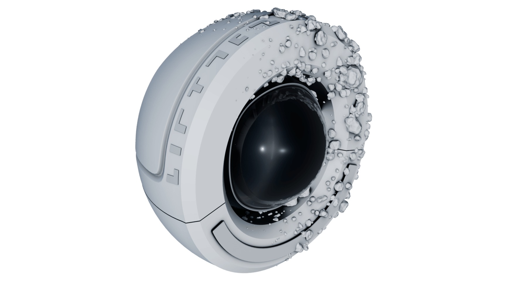 Sci-fi Hardsphere Low-poly 3D model_3