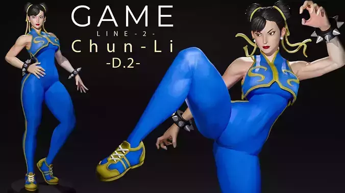 Chun li - D2 - STL 