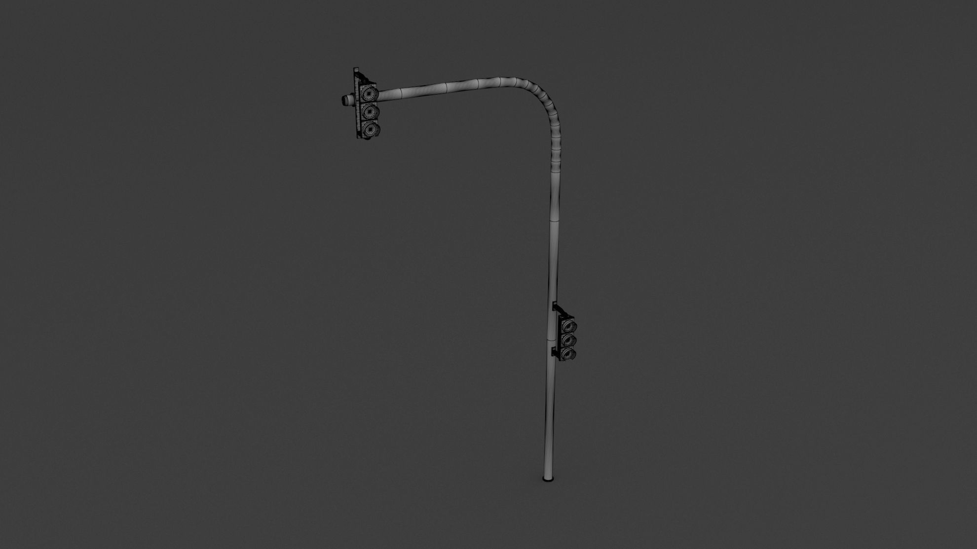 Traffic Light Set 3D model_15